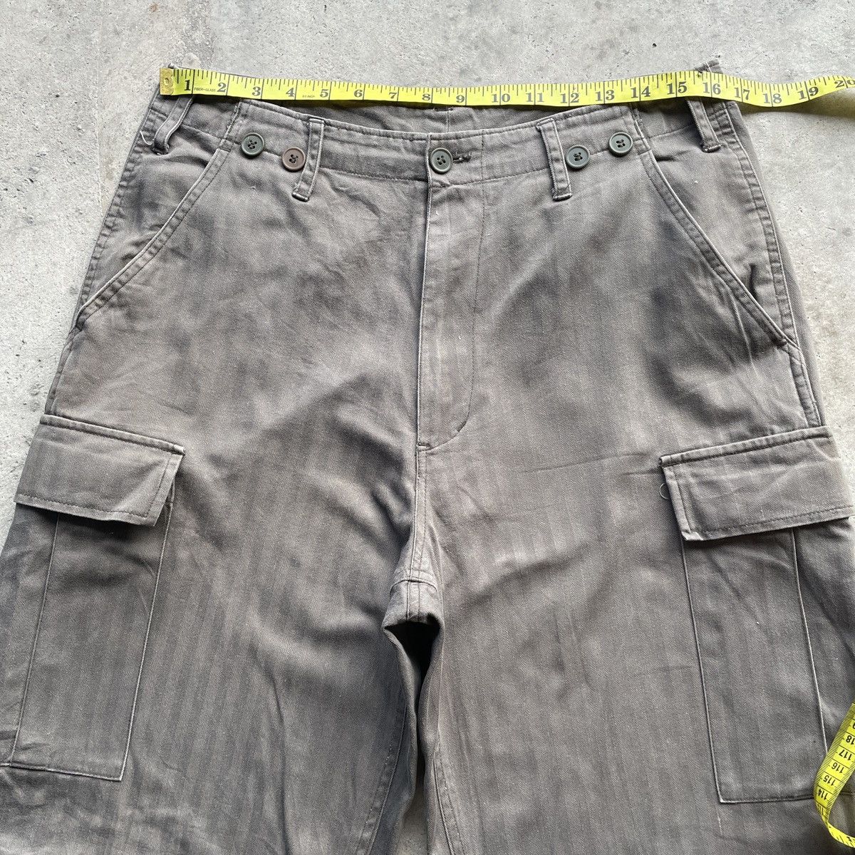 Japanese Brand × Vintage Vintage Japanese Faded Parachute Cargo Pants Tactical W33 Size US 33 - 5 Thumbnail
