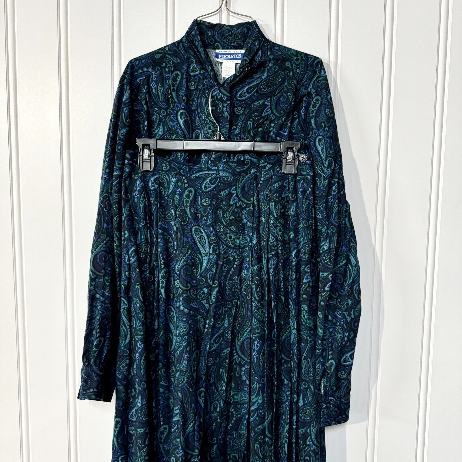 Pendleton Vintage Pendleton Rayon Skirt + Button Shirt Suit Set Size 8 Size M / US 6-8 / IT 42-44 - 1 Thumbnail