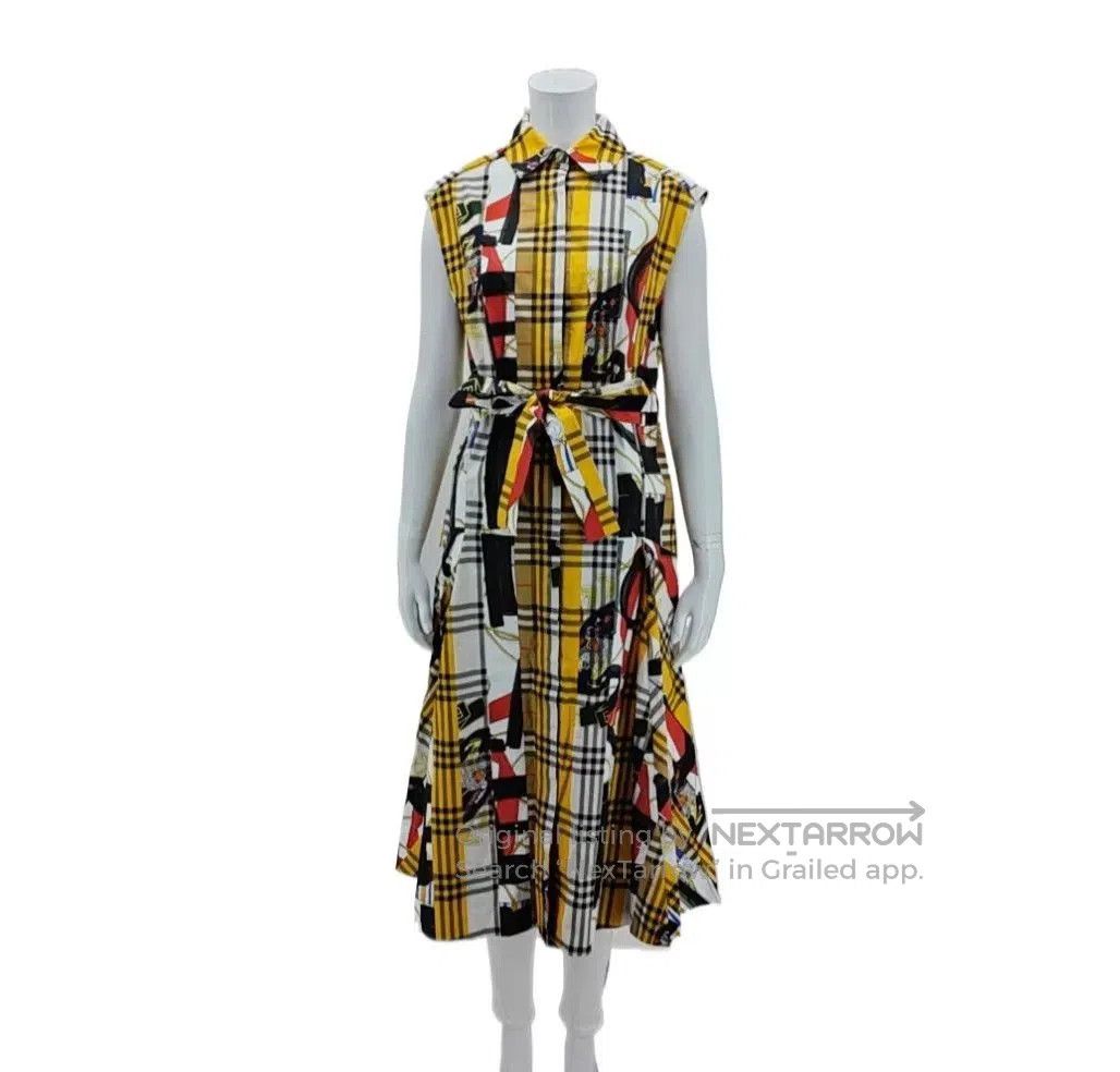 Burberry Burberry Yellow Plaid Dress UK6. Size XXS / US 00 / IT 34 - 1 Thumbnail