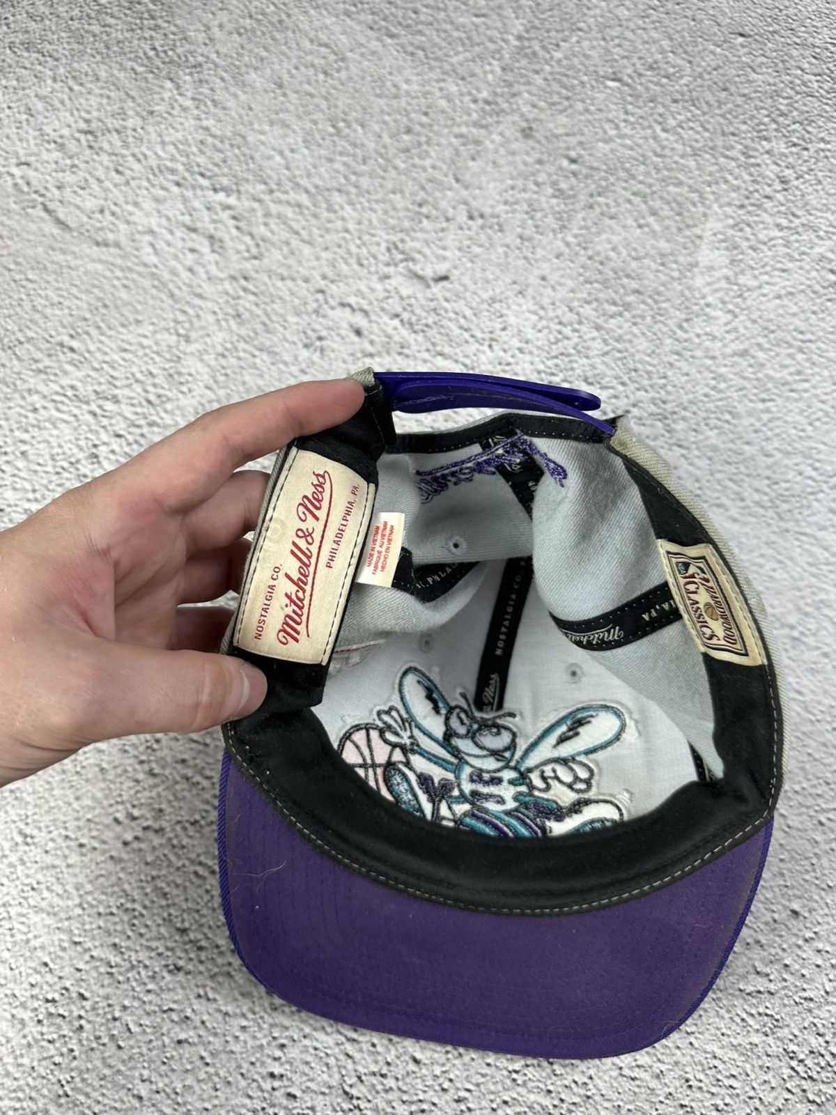 NBA Vintage Charlotte Hornets NBA Snapback Hardwood Classic Y2K Size ONE SIZE - 7 Thumbnail