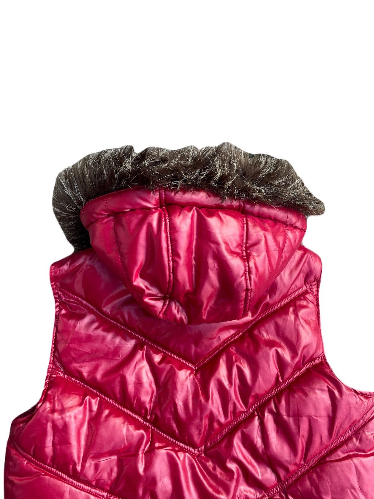 If Six Was Nine 2000s Japanese archive Vkei Fur Light Puffer Zip-up Vest Y2K Size US S / EU 44-46 / 1 - 5 Thumbnail
