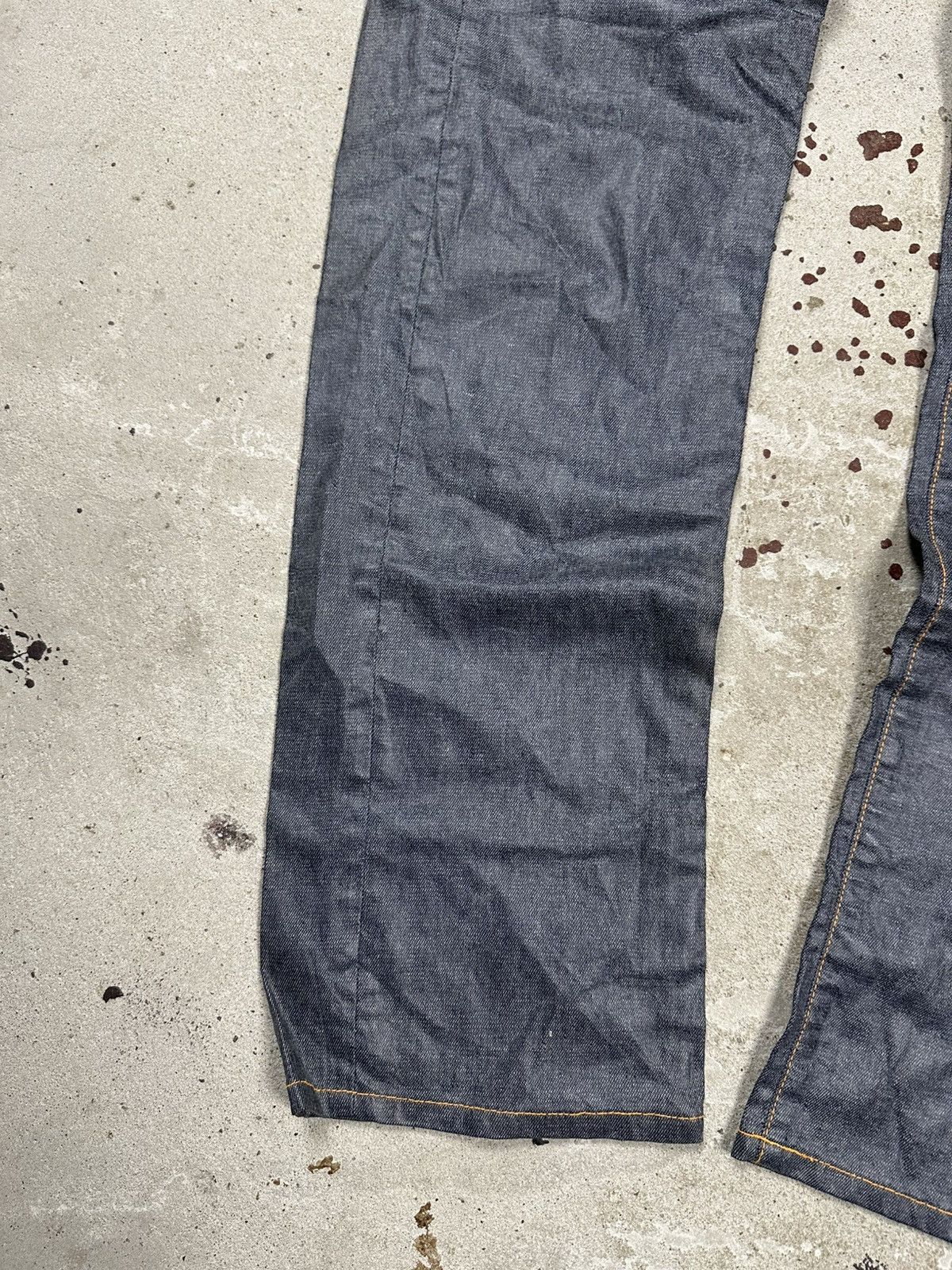Diesel × Vintage Vintage Y2K Diesel Waxed Fellow Denim Pants Jeans Size US 30 / EU 46 - 4 Thumbnail