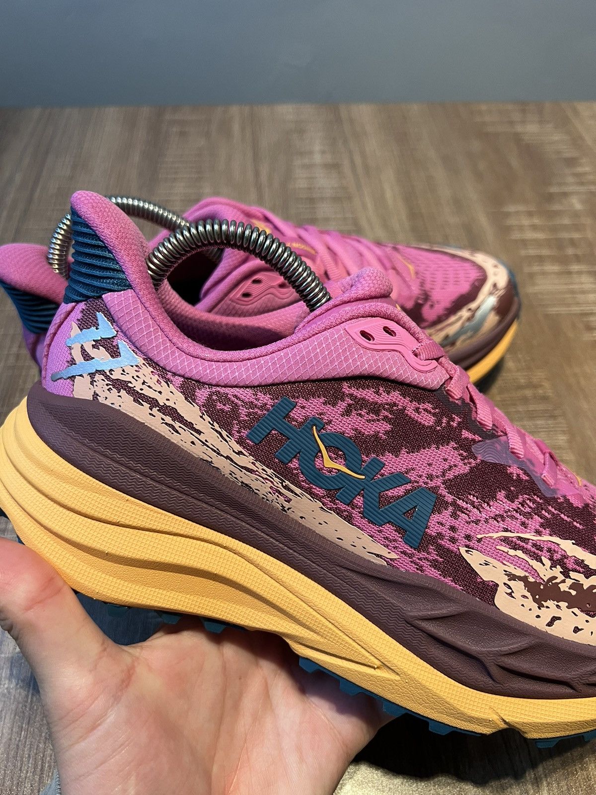 Hoka Hoka One One Womens Stinson 7 Pink Shoes Sneakers 7.5 B Size US 7.5 / IT 37.5 - 7 Thumbnail