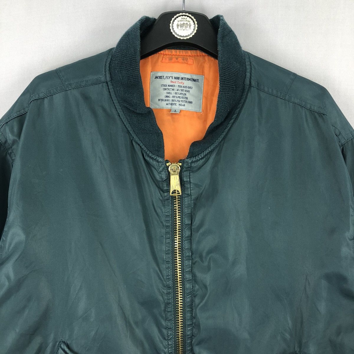 Japanese Brand Vintage Thrashed Bomber Jacket MA-1 Reversible Distressed Size US XL / EU 56 / 4 - 8 Thumbnail