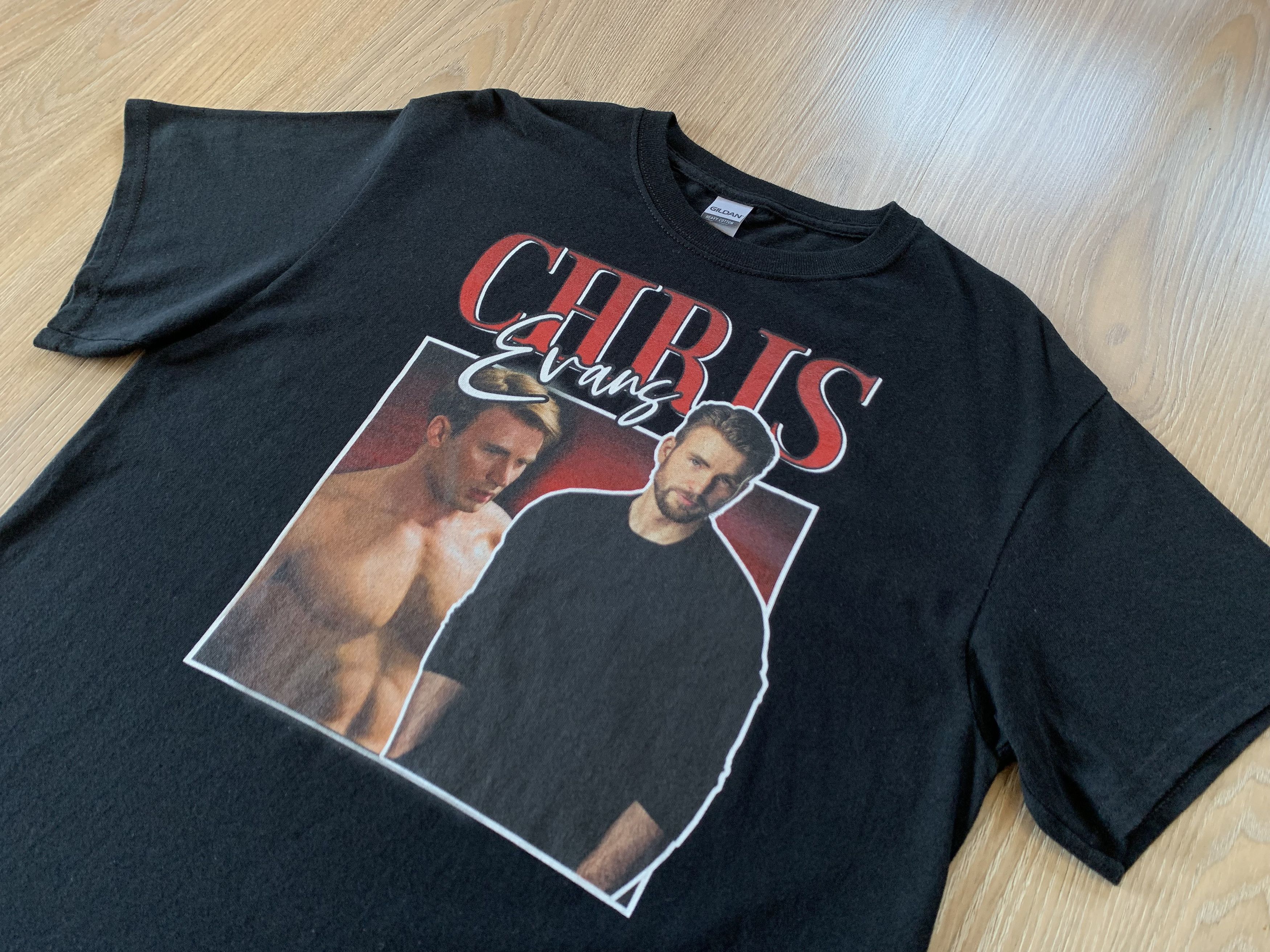 Gildan Rare Chris Evans Vintage Printed T-Shirt Size US M / EU 48-50 / 2 - 4 Thumbnail