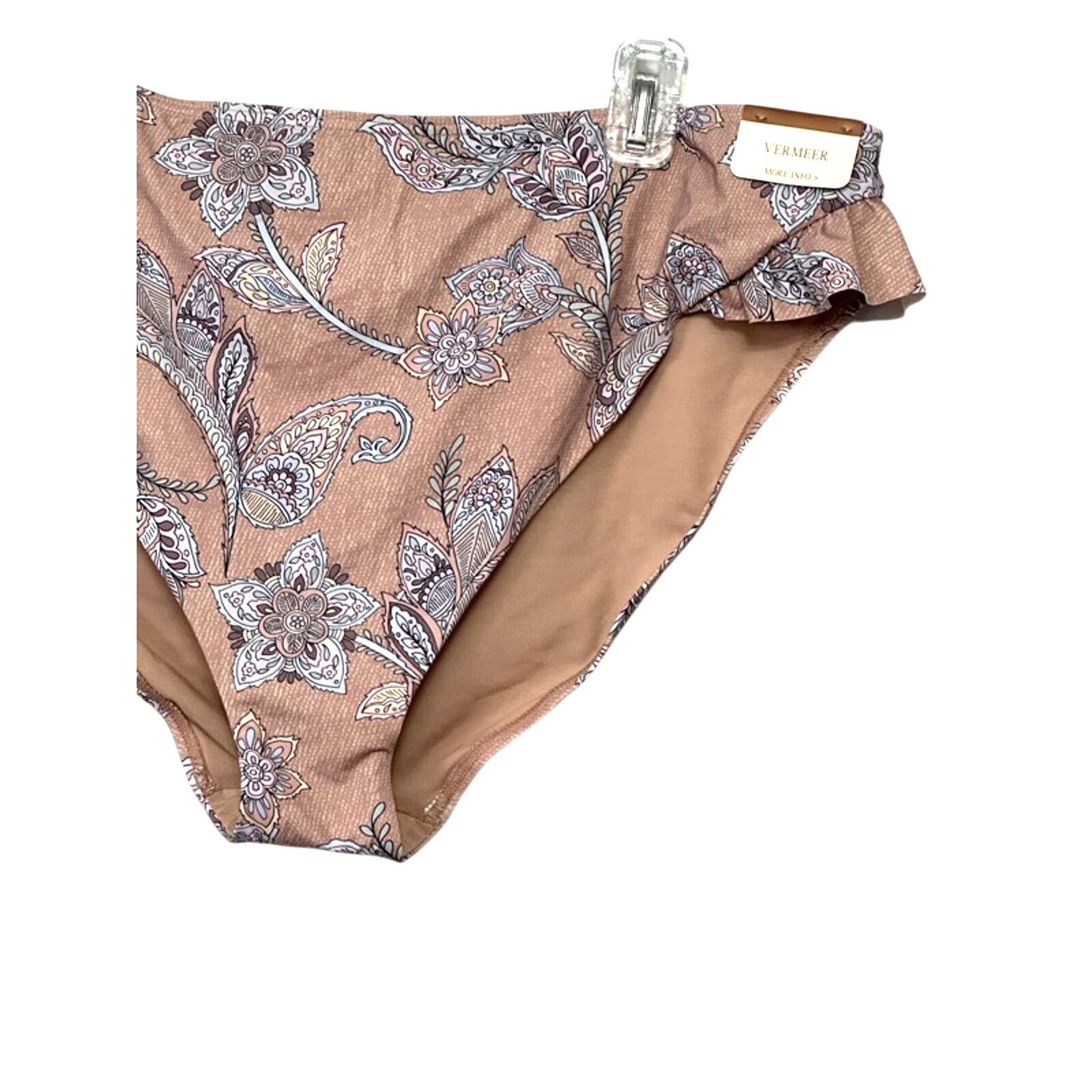 Other Artesands Vermeer Bikini Bottom Floral High-Waisted 14 NWT Size ONE SIZE - 4 Thumbnail