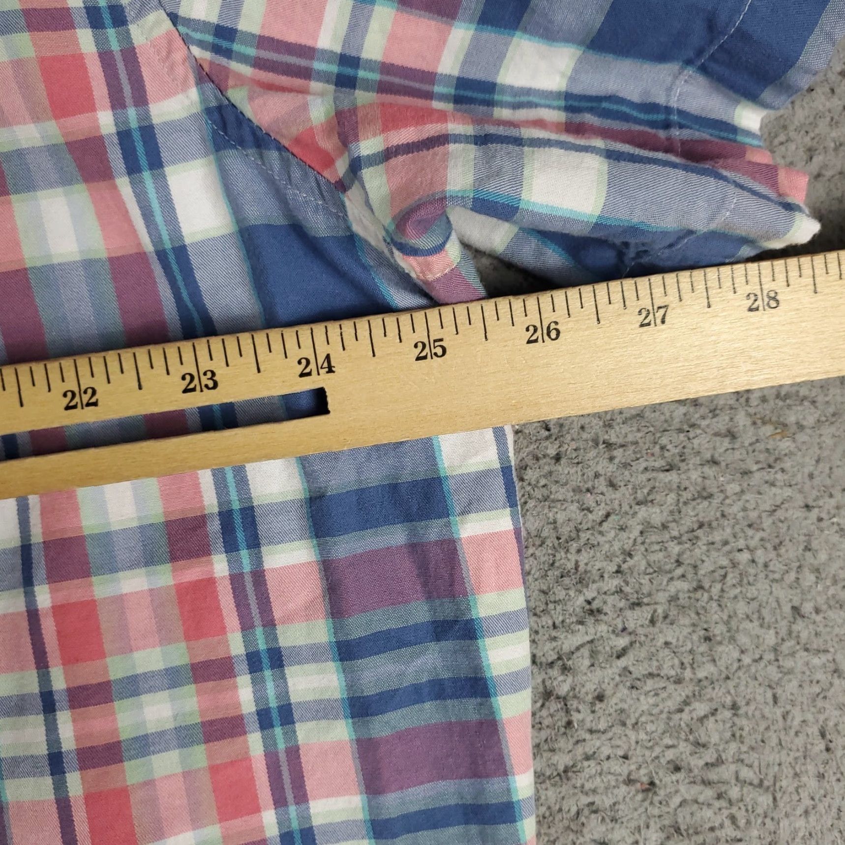 Vineyard Vines VINEYARD VINES Button-Up Shirt Mens 2XL Pink Blue Plaid Short Sleeve Casual Size US XXL / EU 58 / 5 - 6 Thumbnail