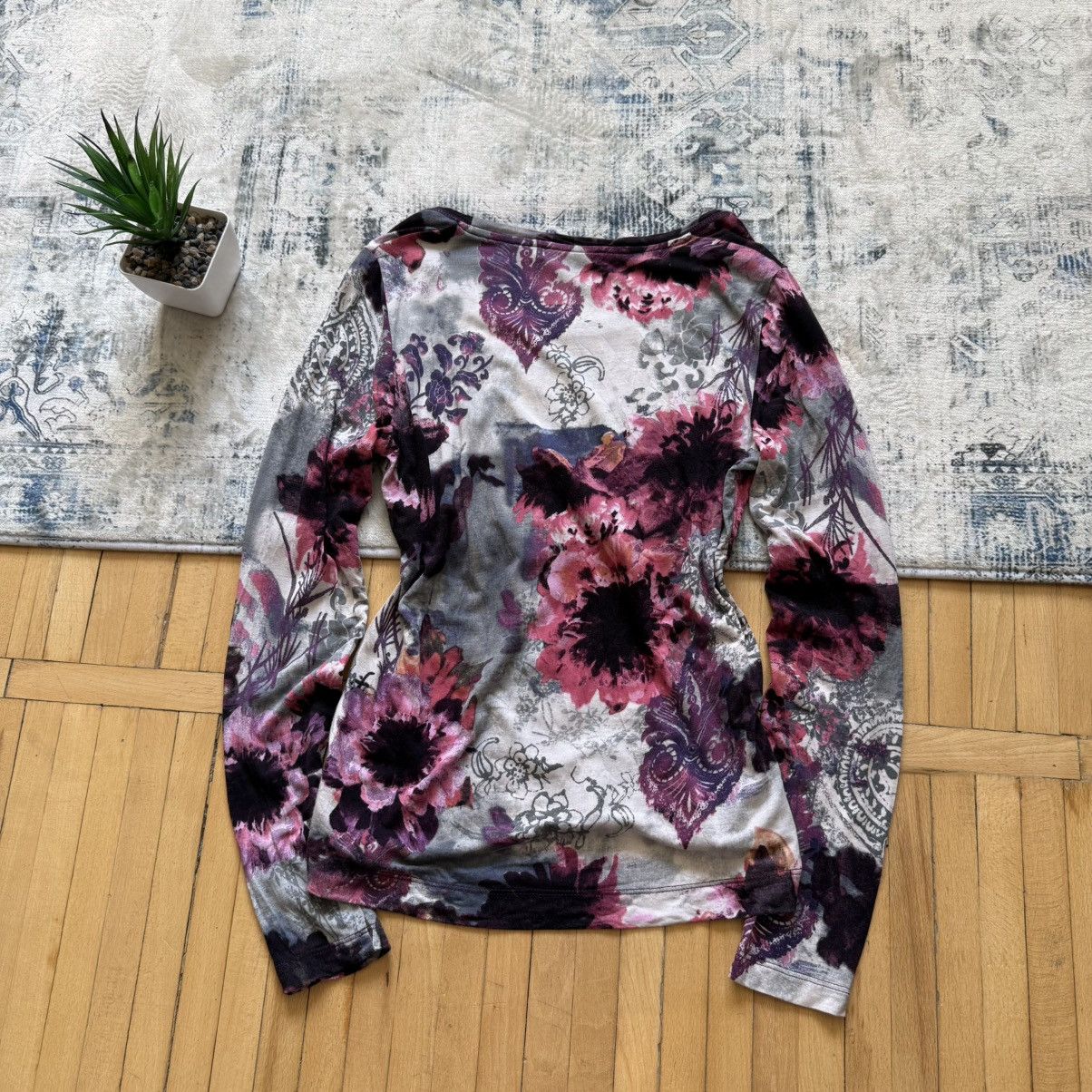 Hysteric Glamour 📌 OUI Japan style Floral Y2K JPG vibe Long Sleeve Size M / US 6-8 / IT 42-44 - 11 Thumbnail