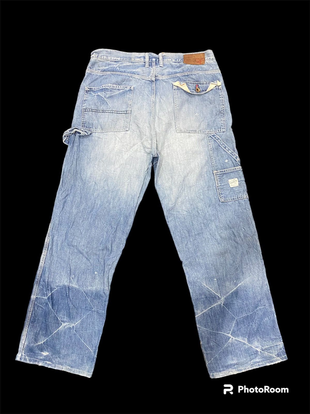 ANACHRONORM SUPER DESTROYED BAAGY PANTS ANACHRONORM DOUBLE KNEE DESIGN Size US 36 / EU 52 - 5 Thumbnail