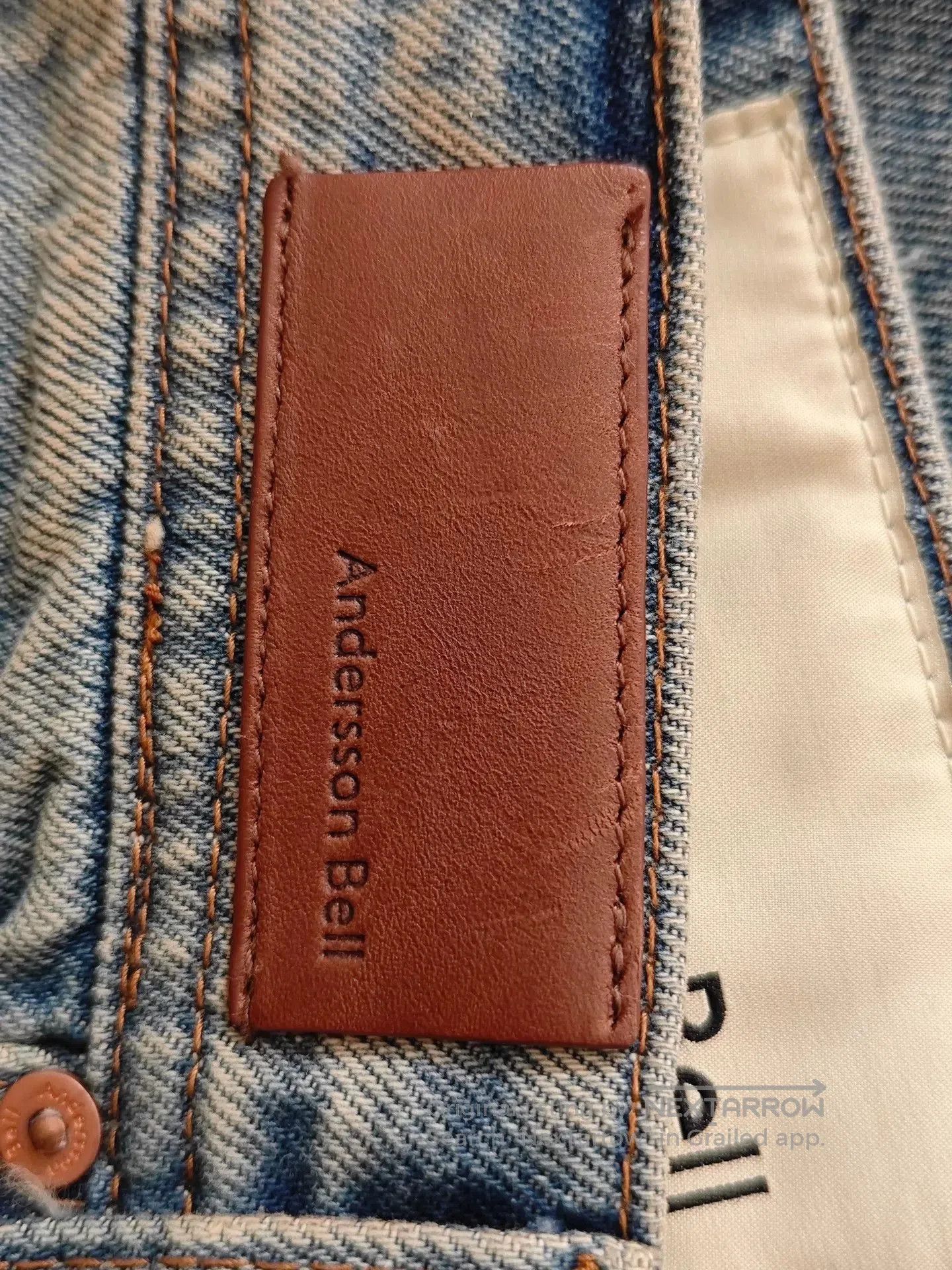Andersson Bell Andersson Bell Washed Distressed Flared Jeans. Size US 29 - 3 Thumbnail