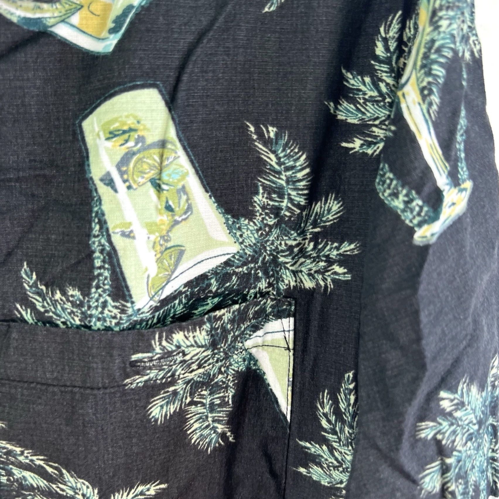 Vintage VINTAGE Joe Marlin Hawaiian Shirt Men's Casual Short Sleeve Floral Size L Black Size US L / EU 52-54 / 3 - 2 Thumbnail