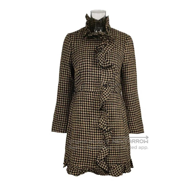 Valentino Valentino Houndstooth wool-blend dress Size M / US 6-8 / IT 42-44 - 1 Thumbnail