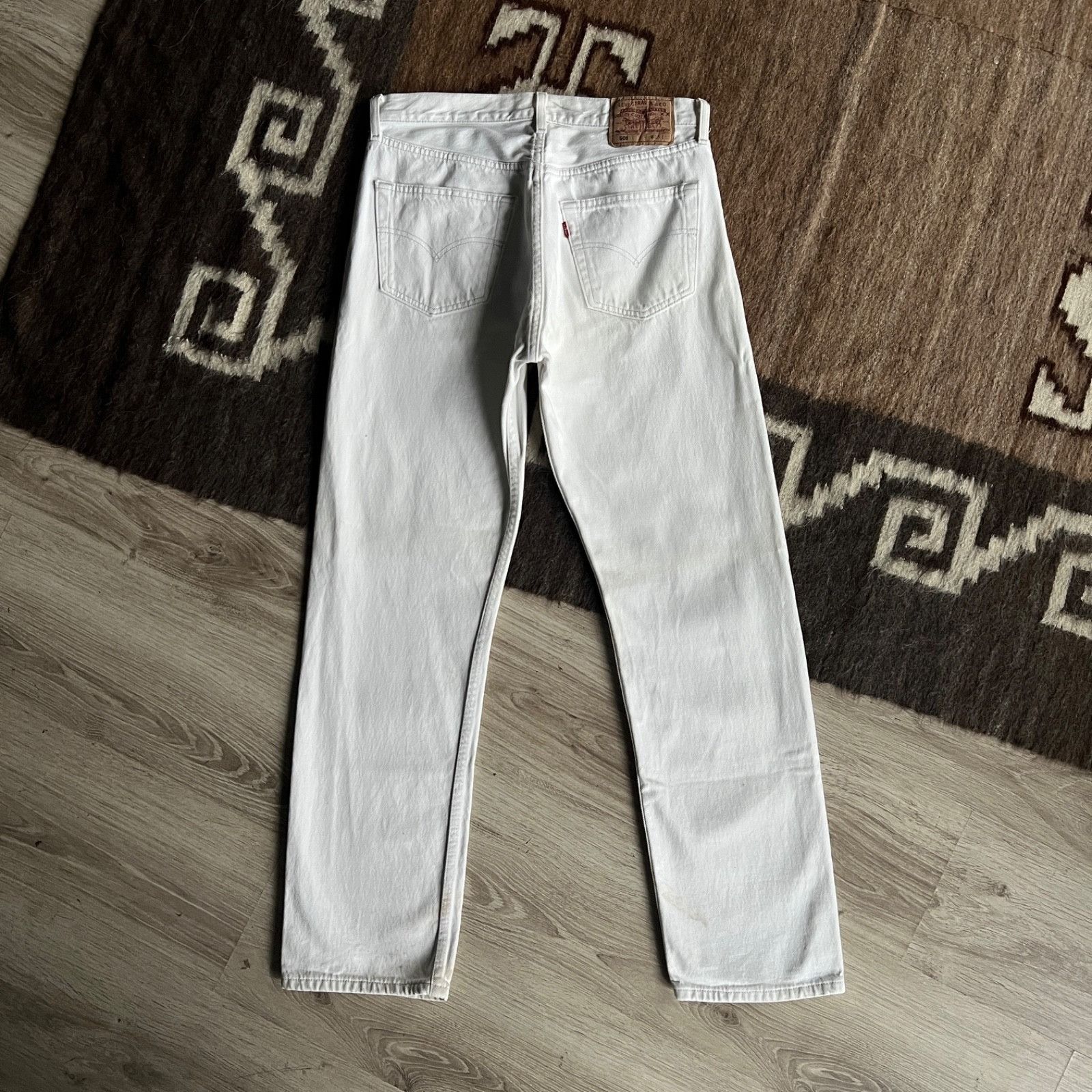 Levi's Levi’s 501 Vintage Straight Fit Button Fly Jeans 9798AC Size US 31 - 2 Thumbnail