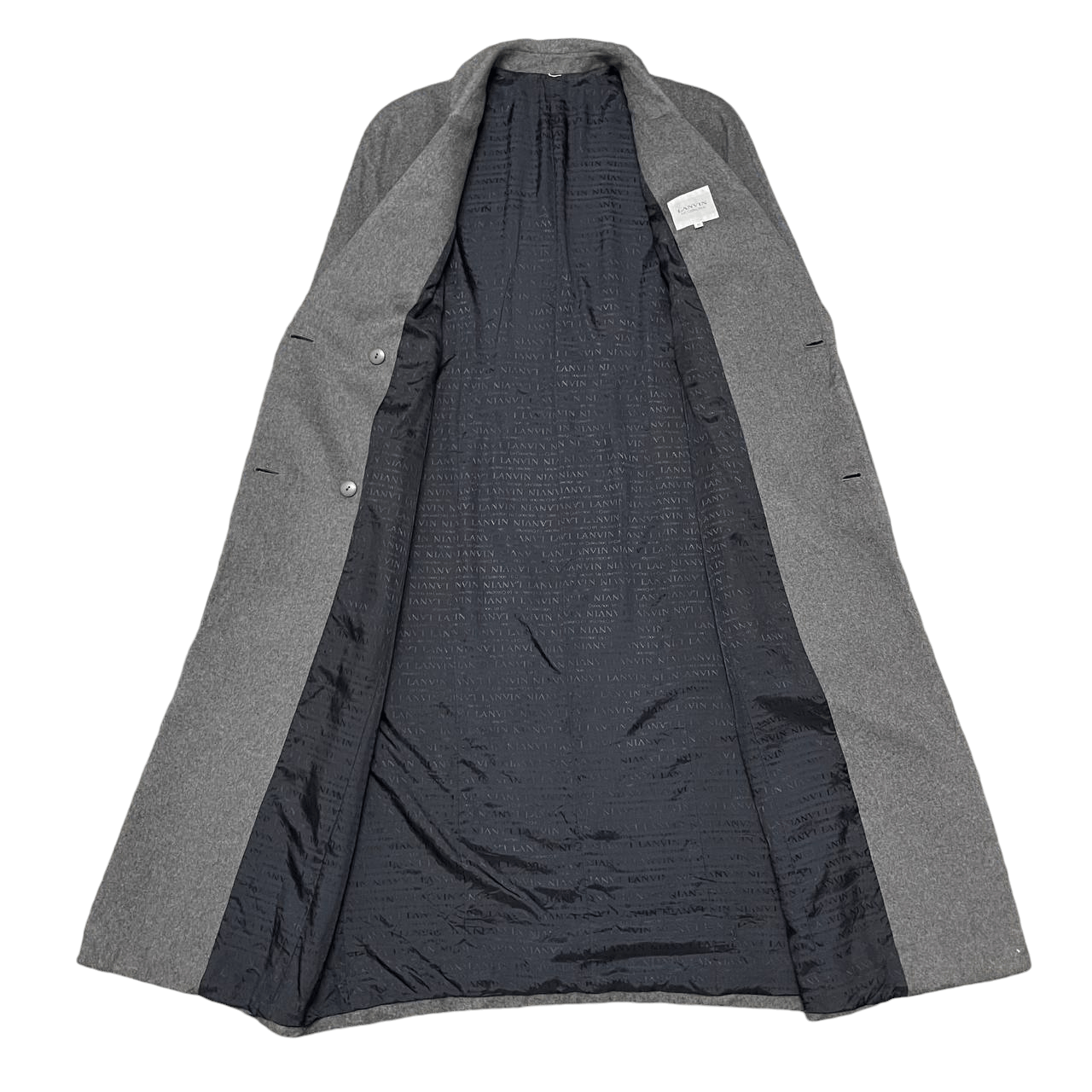 Lanvin Vintage Lanvin La Collection Cashmere Long Coat Monogram Size US M / EU 48-50 / 2 - 13 Thumbnail