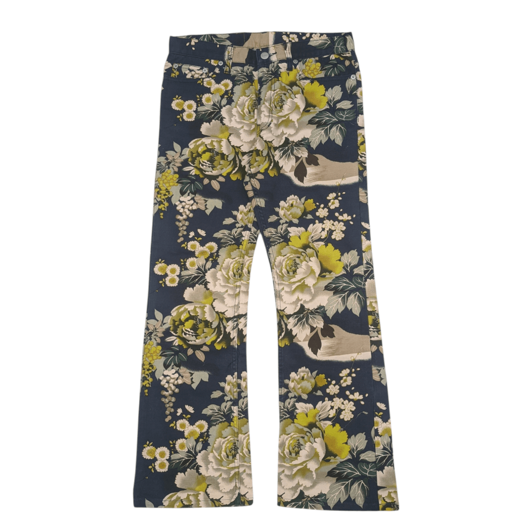 Japanese Brand 00's Glamdy Floral Pants Size US 30 / EU 46 - 1 Thumbnail