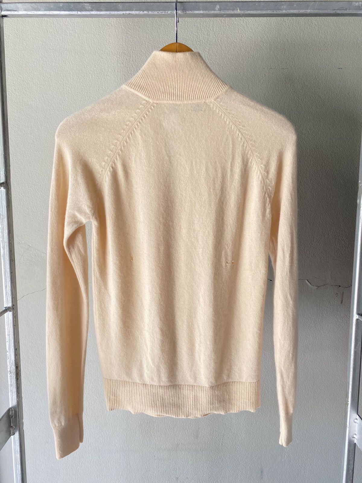 Shanghai Tang SHANGHAI TANGA Brown Soft Knit Mandarin Collar Top Size M / US 6-8 / IT 42-44 - 2 Thumbnail