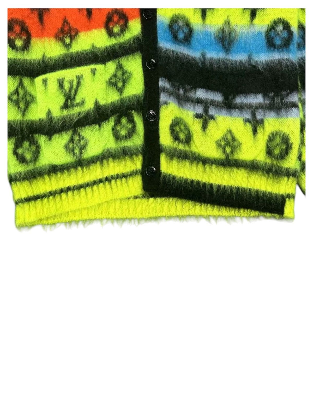 Louis Vuitton Louis Vuitton L Mohair Jacket Multicolor Monogram Sweater Size US L / EU 52-54 / 3 - 3 Thumbnail