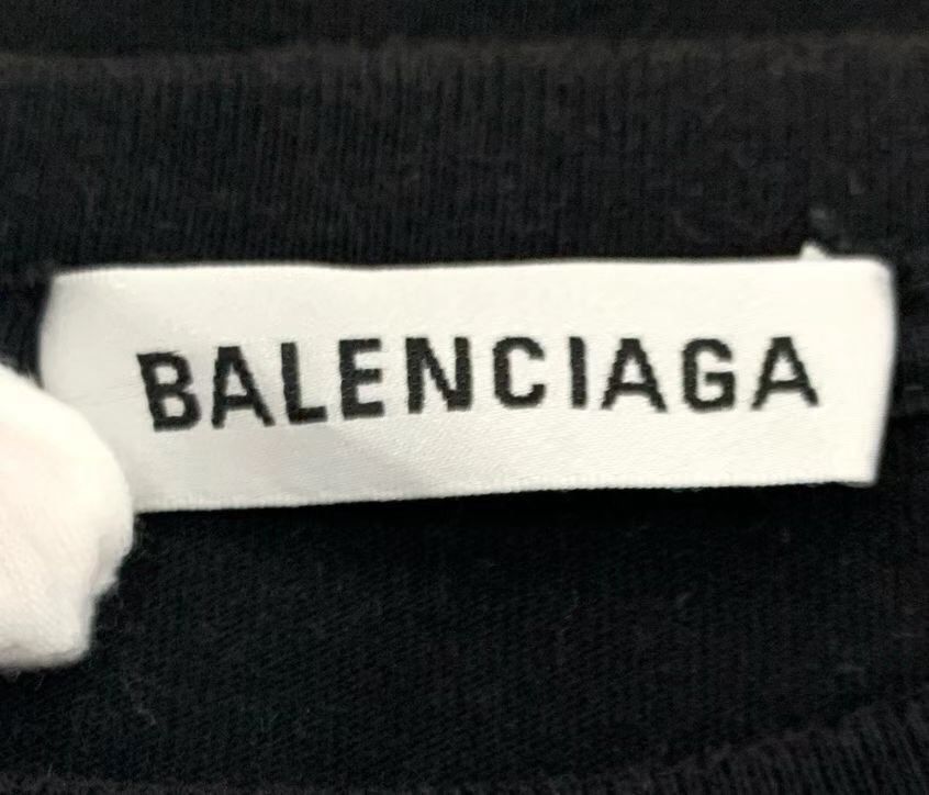 Balenciaga Balenciaga color logo printed round neck black cotton shor Size US M / EU 48-50 / 2 - 6 Thumbnail