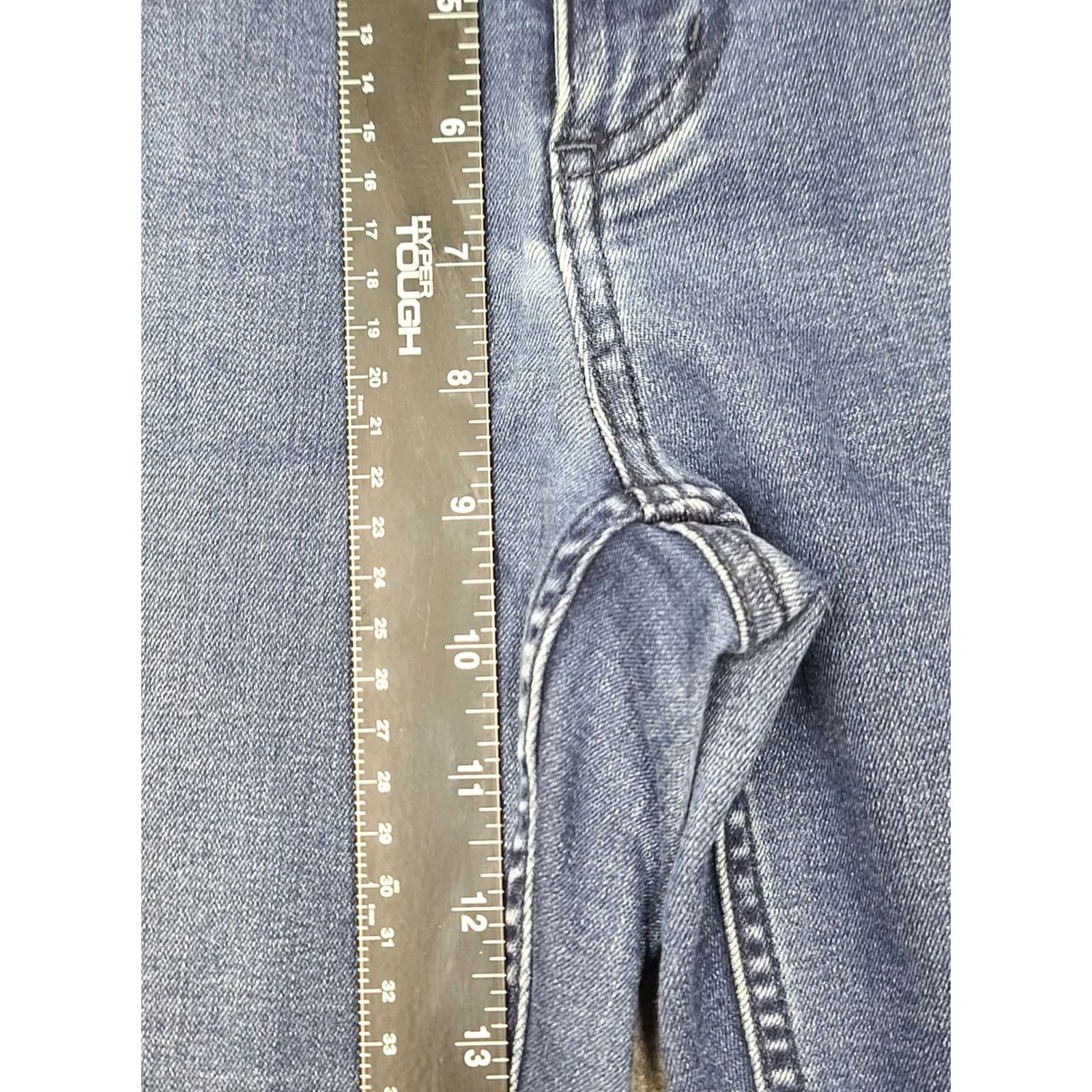 CO Duluth Daily Denim Jeans Womens 10x31 Blue Stretch Straight Leg 5-Pocket Regular Denim Work "Classic" Trouser Fit Size 32" / US 10 / IT 46 - 6 Thumbnail