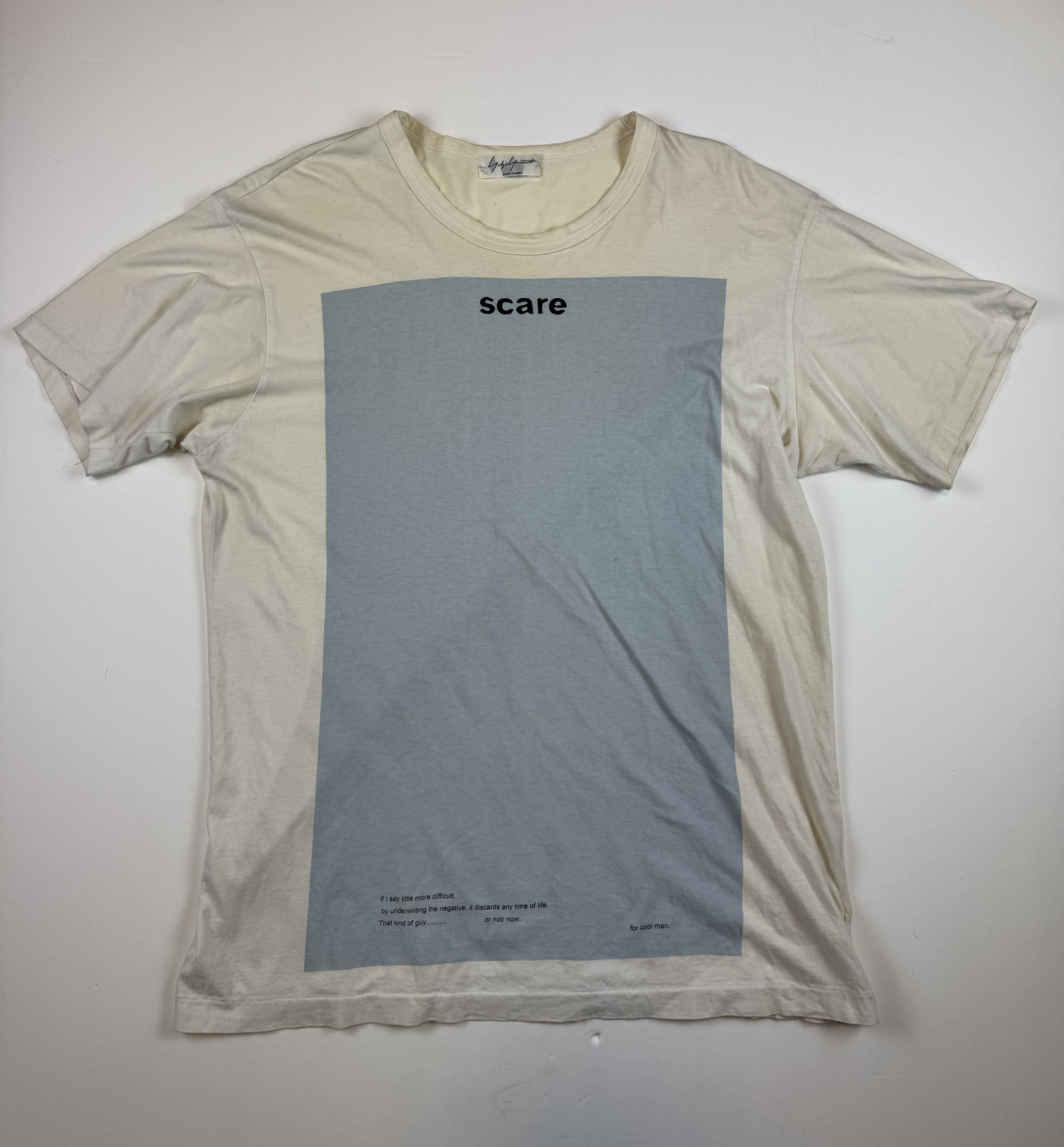 Yohji Yamamoto Yohji Yamamoto Scare Tee Size US L / EU 52-54 / 3 - 1 Thumbnail