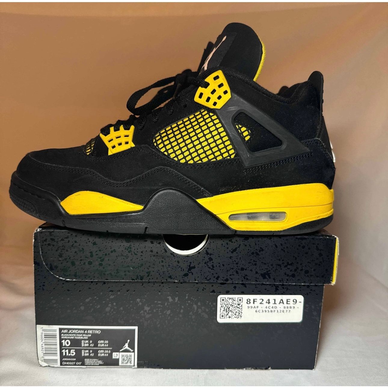 Jordan Brand × Nike Size 10 - Nike Air Jordan 4 Retro Thunder 2023 Men's Shoes Size US 10 / EU 43 - 8 Thumbnail