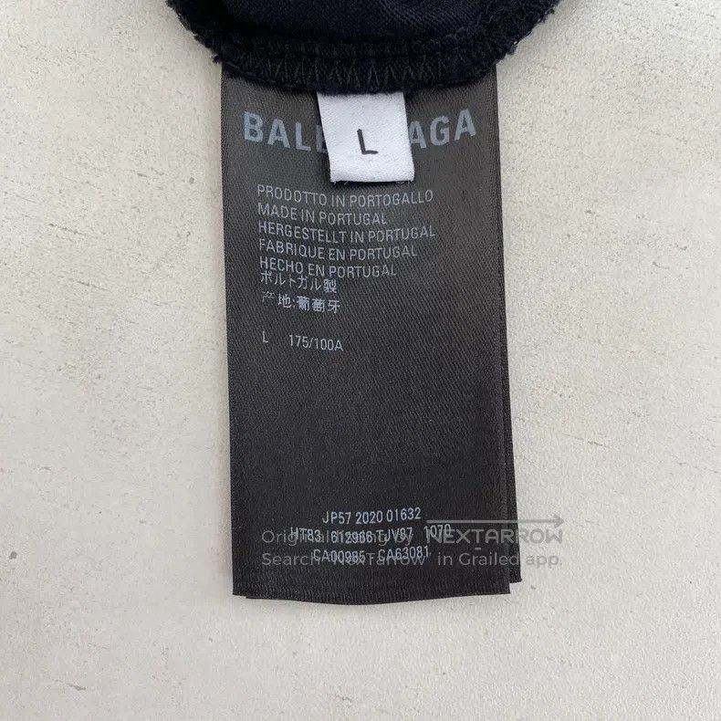 Balenciaga Balenciaga Letter Logo Black T-Shirt Size US L / EU 52-54 / 3 - 8 Thumbnail