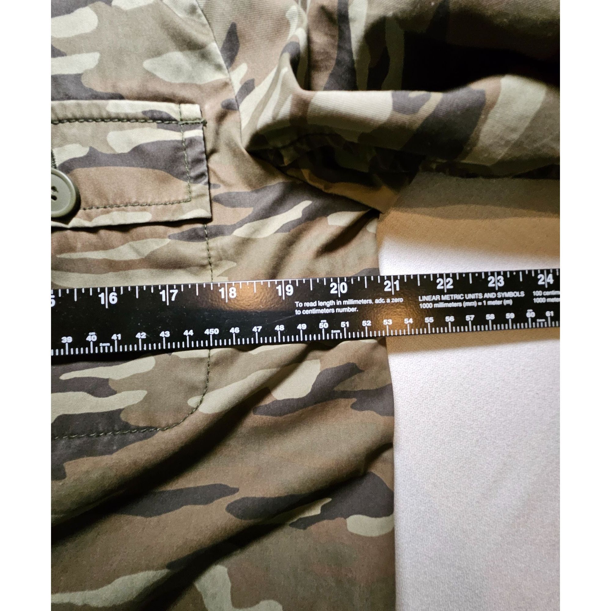 Other Caslon Military Camo Jacket Shacket Womens Medium Embroidere Size M / US 6-8 / IT 42-44 - 7 Thumbnail