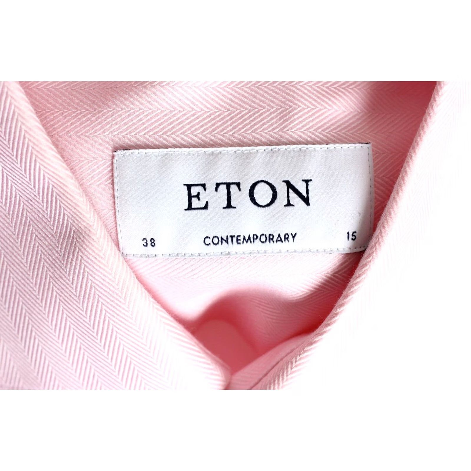 Eton VINTAGE ETON Signature Twill Shirt Men Size 38 15 Contemporary Fit Long Sleeve Formal Size 40R - 6 Thumbnail