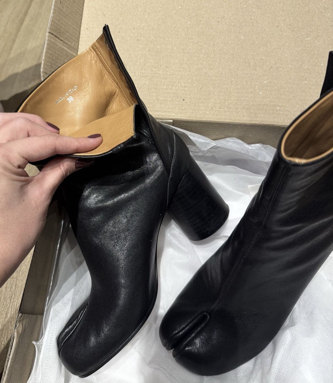 Maison Margiela maison margiela tabi heels Size US 8 / IT 38 - 4 Thumbnail