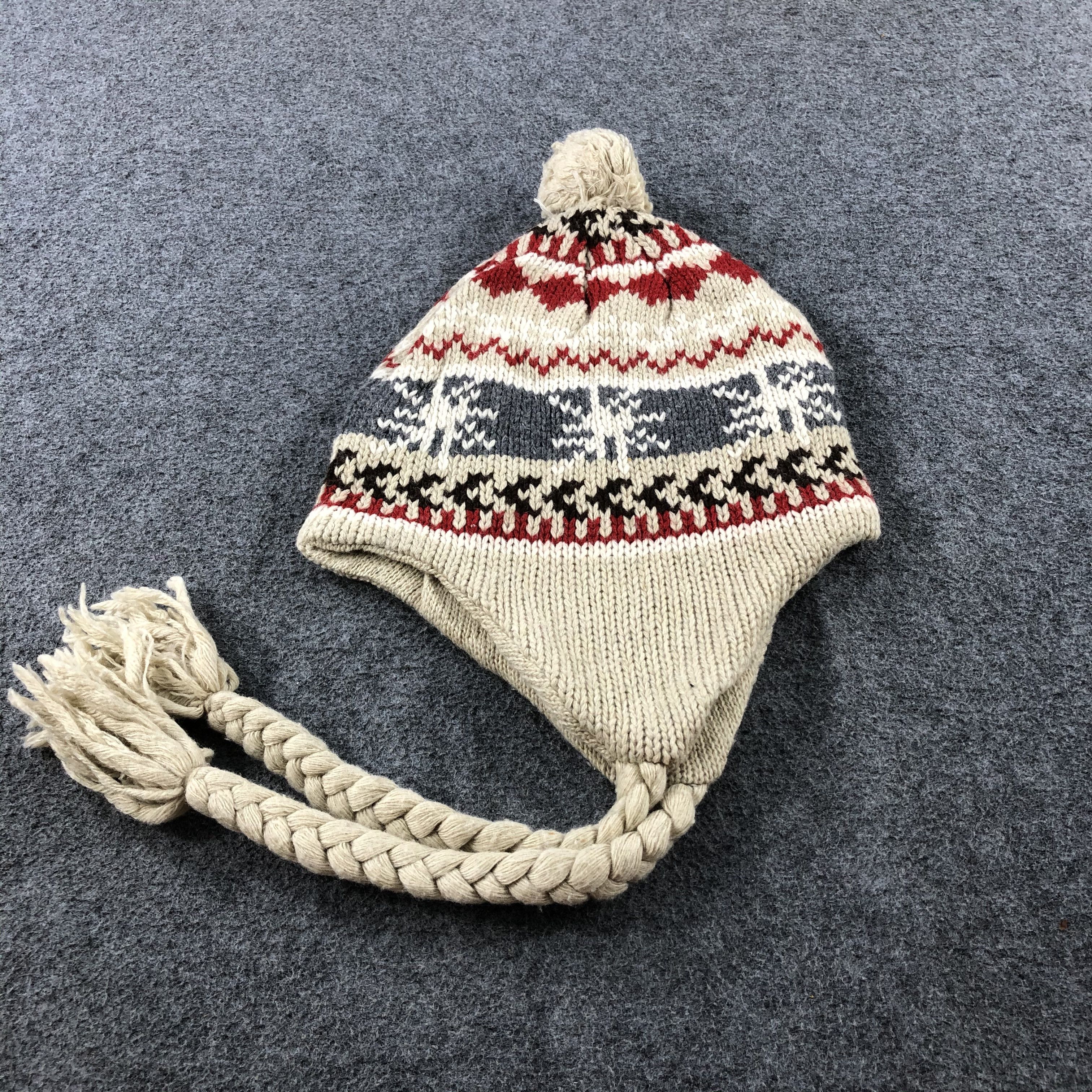 Vintage Ushanka Earflap Bobble Beanie Snowcap Snow Hat B490 Size ONE SIZE - 4 Thumbnail