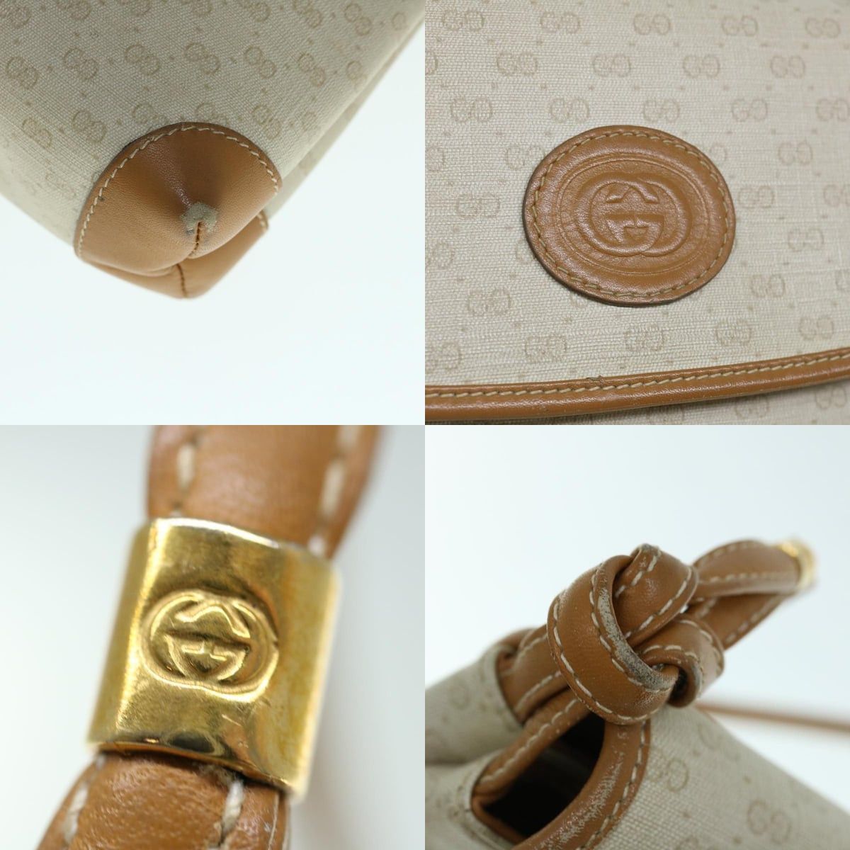 Gucci GUCCI Micro GG Supreme Shoulder Bag Pvc Beige 007 123 007 Size ONE SIZE - 11 Thumbnail