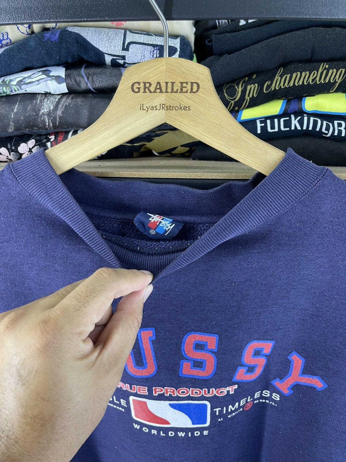 Stussy 1990s Vintage Stüssy "True Product" Sweatshirt Size US M / EU 48-50 / 2 - 18 Thumbnail