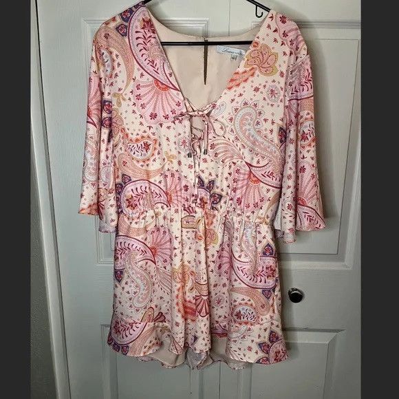 Lovers and Friends Lovers + Friends Epiphany Paisley Romper L NWT Size L / US 10 / IT 46 - 1 Thumbnail