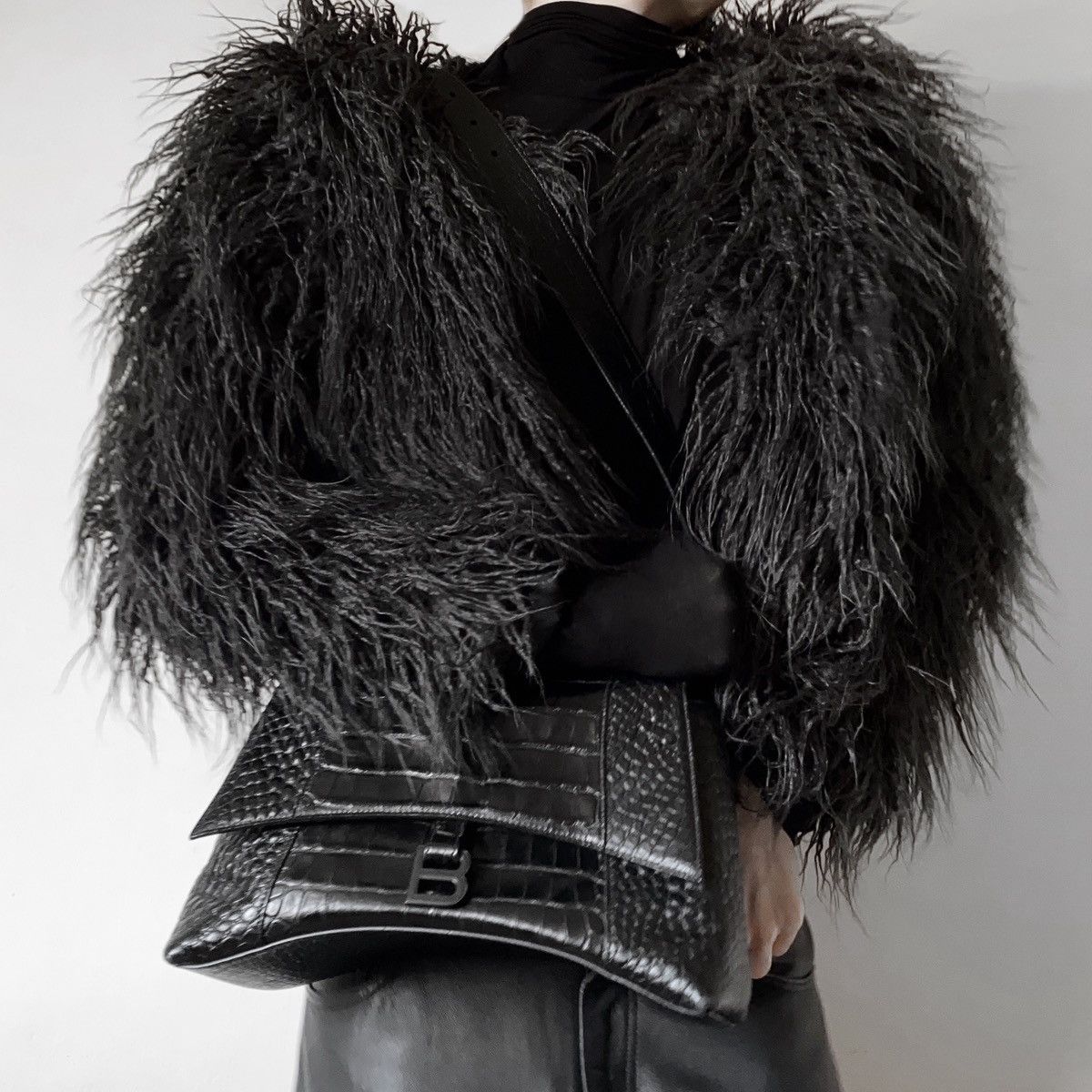 Image of Avant Garde x Vintage Yeti Fur Coat Avant -Garde Lane Fur Coat in Black, Women's (Size Small)