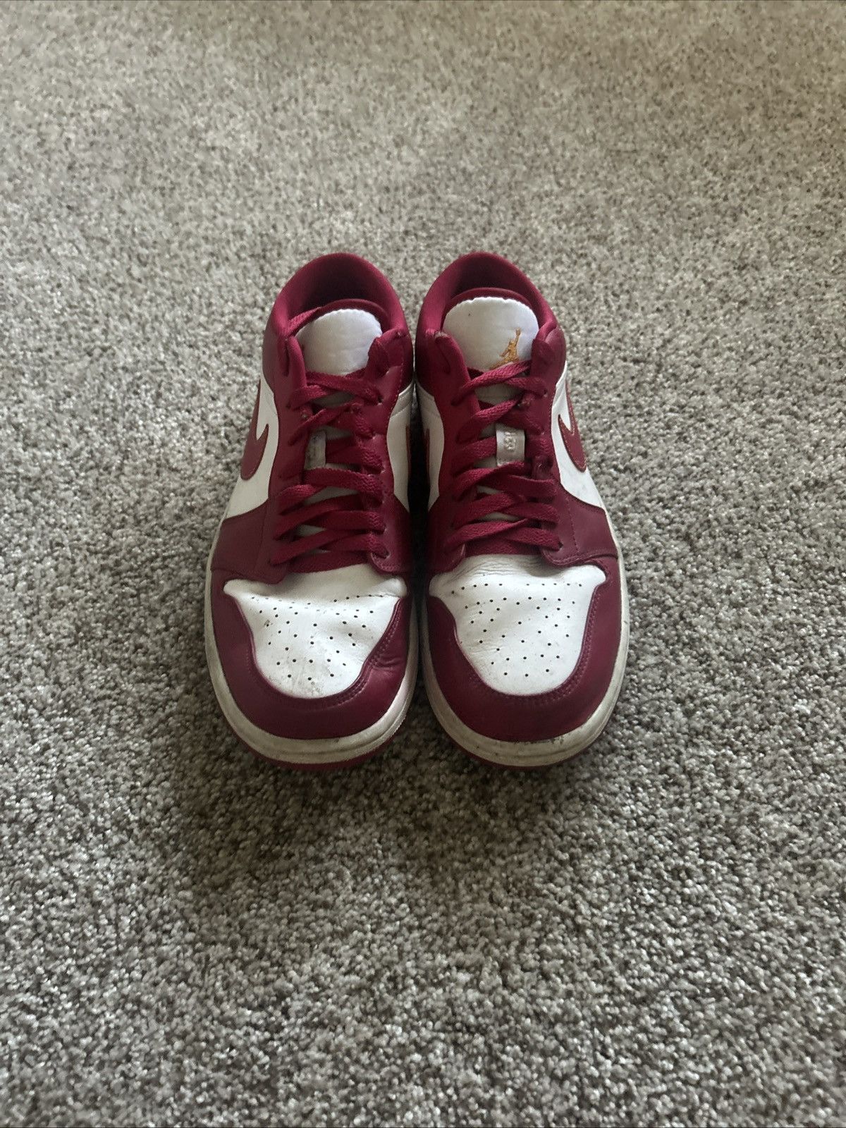 Jordan Brand Jordan 1 Low Cardinal Red Size US 10 / EU 43 - 3 Thumbnail