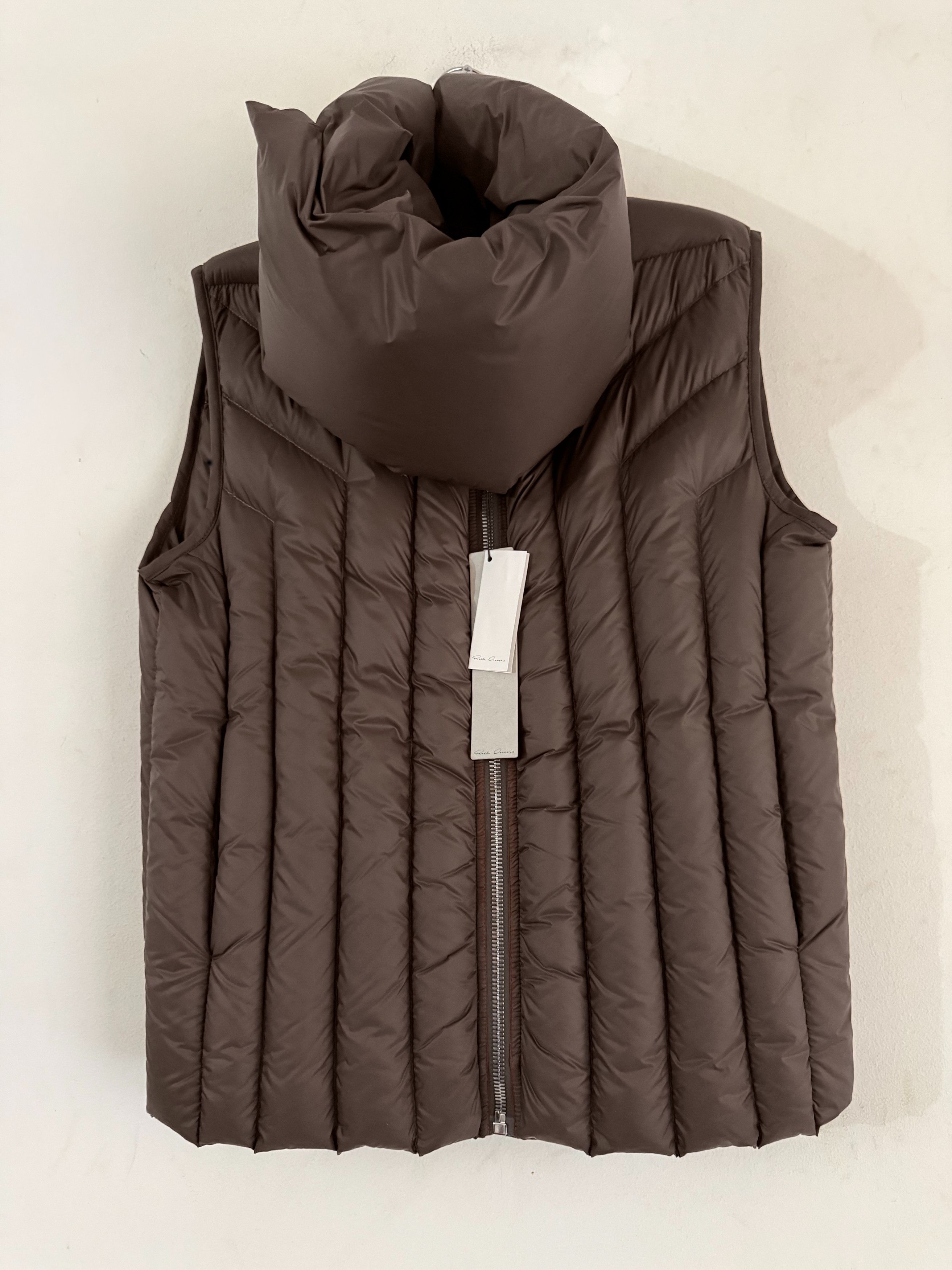 Rick Owens Sz 50 Gimp Detachable-Neck Padded Gilet Size US M / EU 48-50 / 2 - 6 Thumbnail