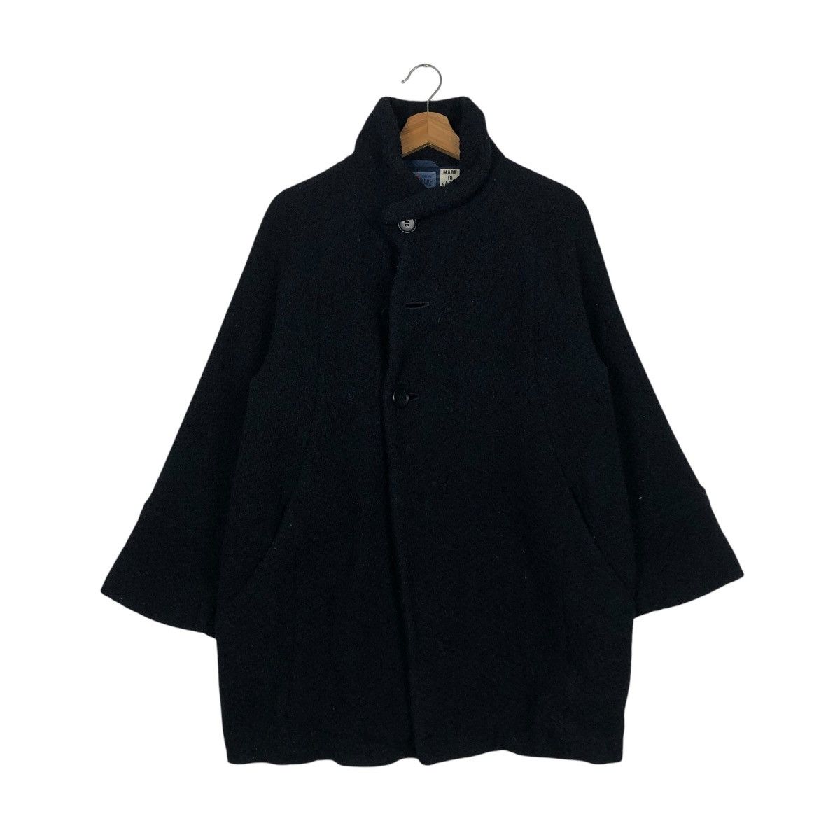 Blue Blue Japan 🔥VINTAGE WOOL JACKET TURTLE COLLAR BLUE BLUE JAPAN ARIGATO Size US M / EU 48-50 / 2 - 3 Thumbnail