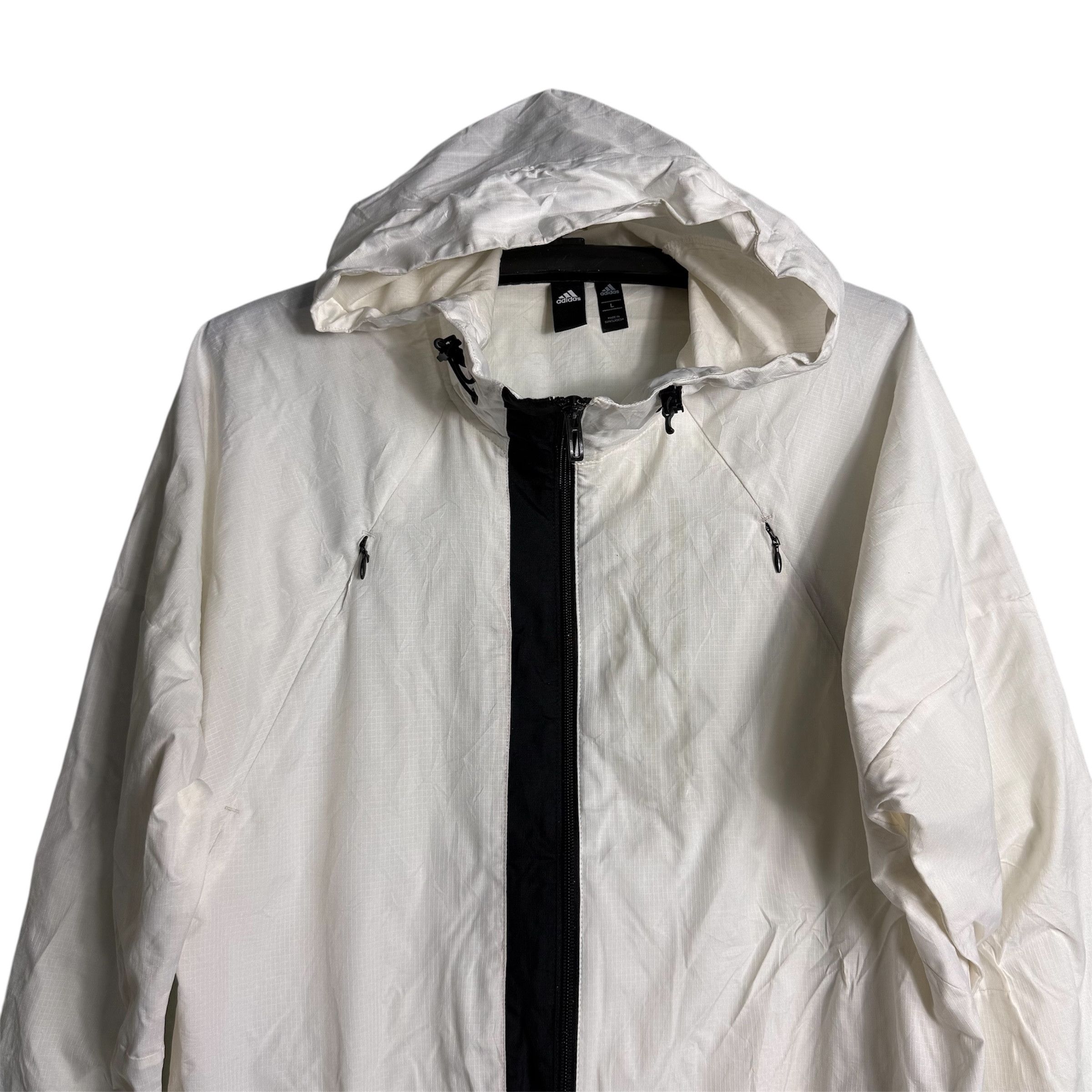 Adidas 🔥RARE🔥Vintage Adidas Hoodie Windbreaker Jacket Size US L / EU 52-54 / 3 - 2 Thumbnail