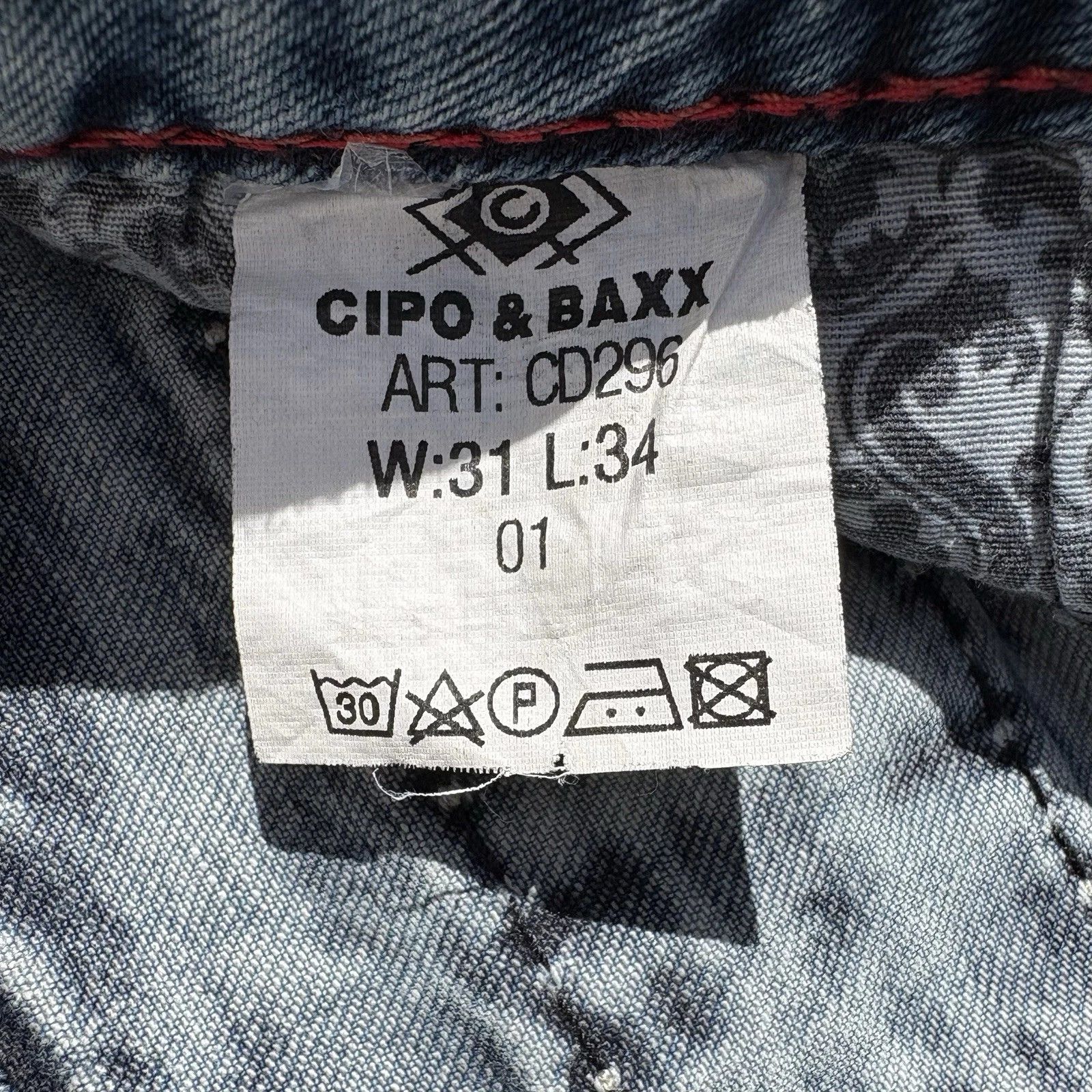 Other Y2K Cipo & Baxx Men's Newport Denim Jeans/Gorica Men's 31/34 Size US 31 - 3 Thumbnail
