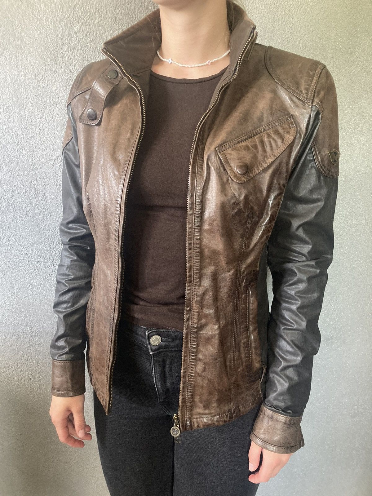 Matchless × Vintage Matchless British Men Leather Jacket Size 42 Made In Italy Size S / US 4 / IT 40 - 12 Thumbnail