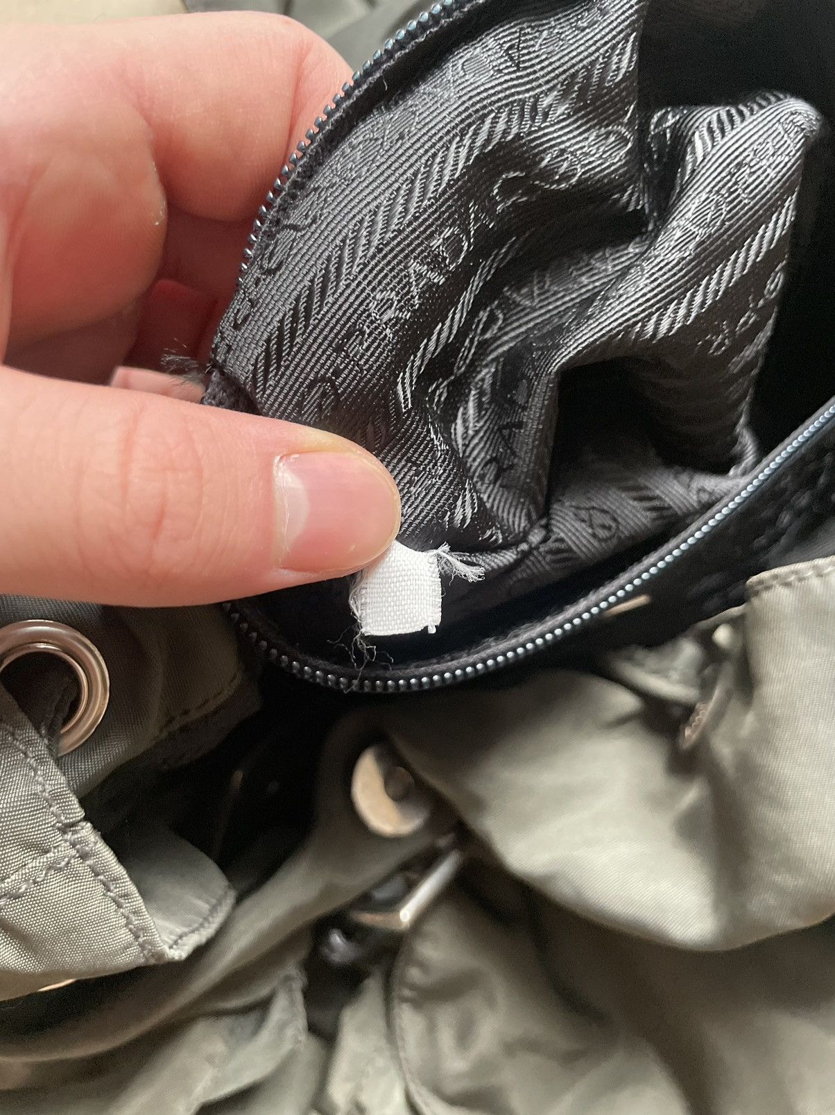 Prada Prada Nylon Backpack khaki , Prada triangle logo back pack Size ONE SIZE - 8 Thumbnail