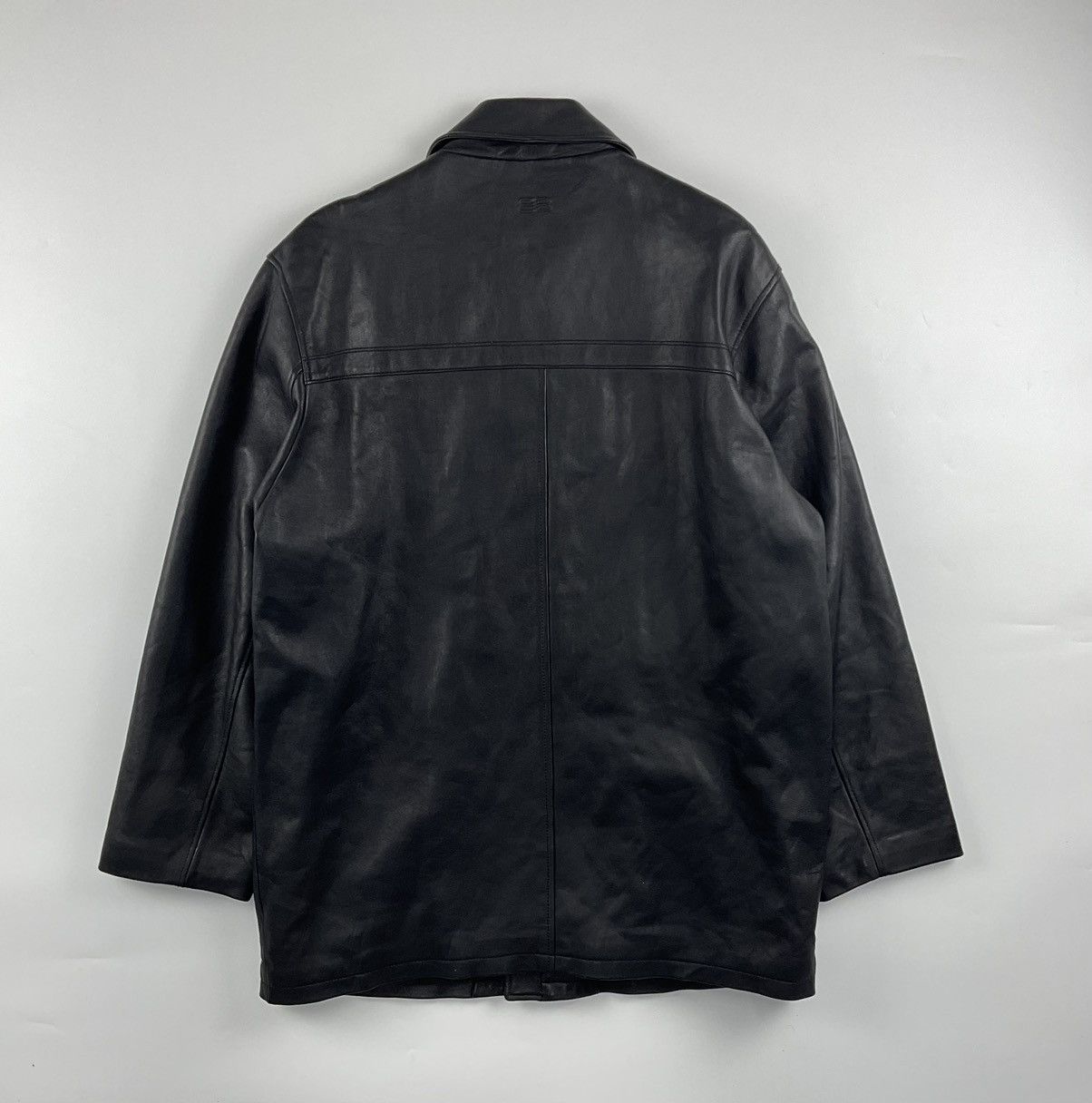 Balenciaga Vintage Balenciaga Leather Jacket Size US XL / EU 56 / 4 - 2 Thumbnail