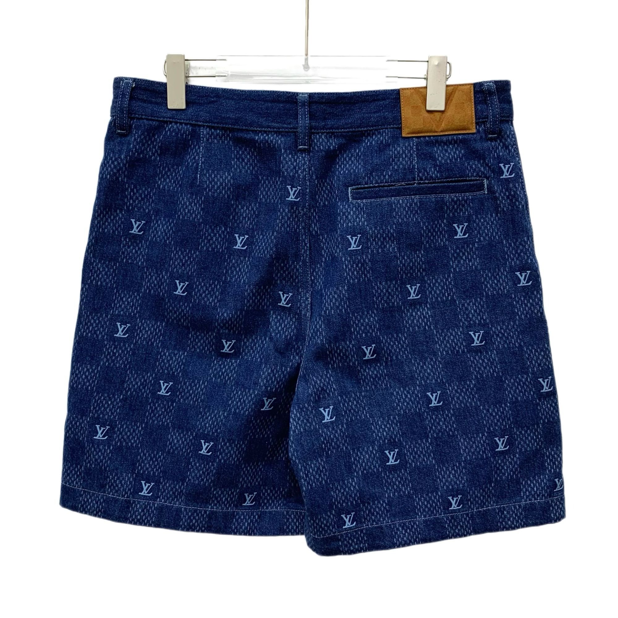 Louis Vuitton LOUIS VUITTON 37TH AMERICAS CUP MONOGRAM DENIM SHORTS SIZE 3 Size 32" / US 10 / IT 46 - 8 Thumbnail