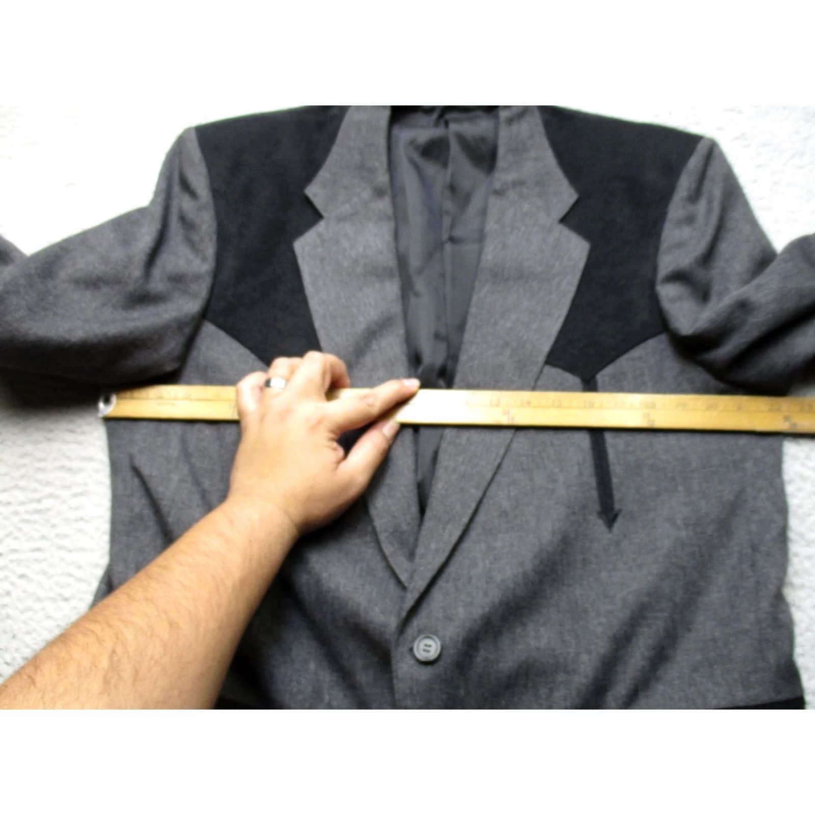 YOKE Circle S Mens Western Sport Coat 44L Gray Size US S / EU 44-46 / 1 - 5 Thumbnail