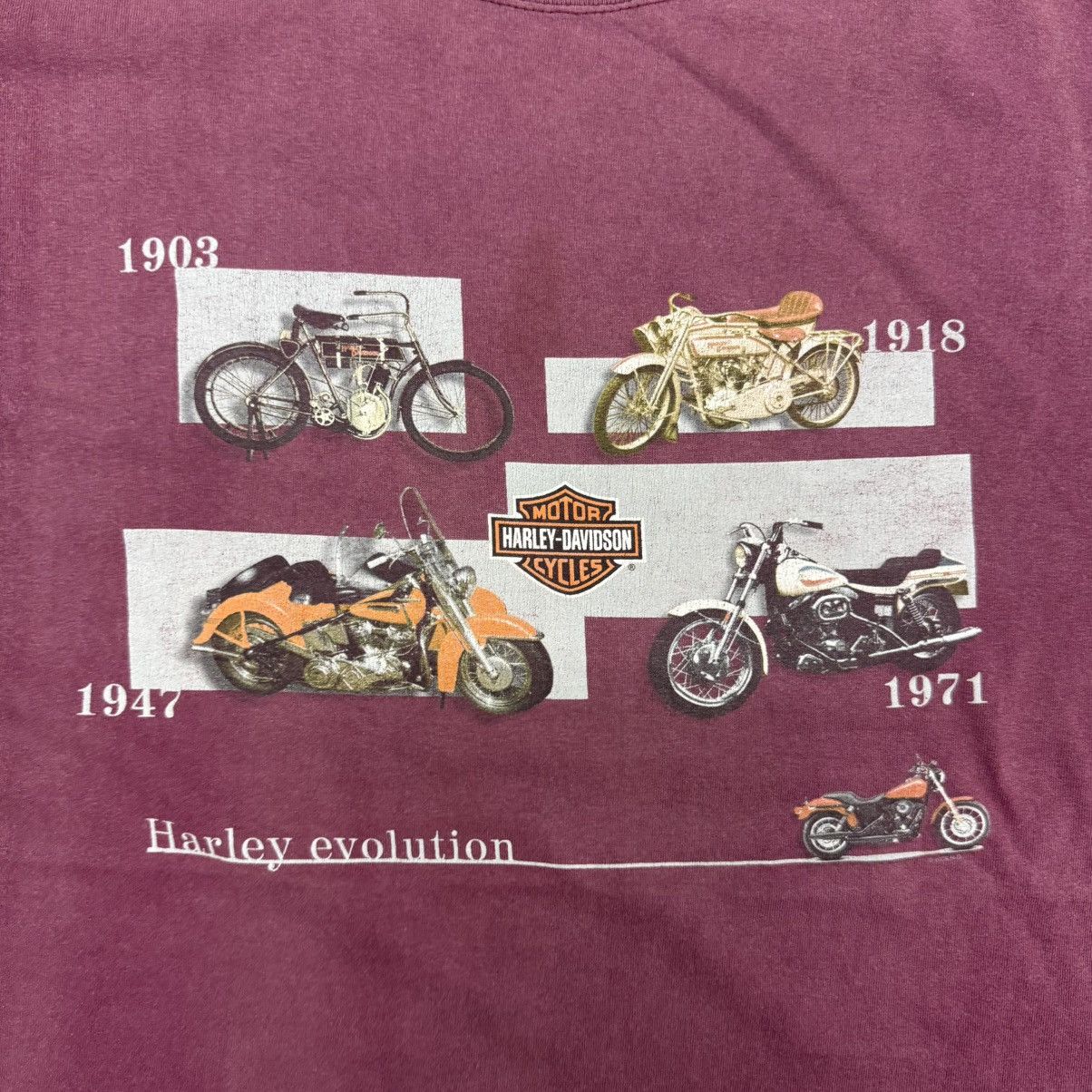 Harley Davidson Vintage Sun faded Harley Davidson Tee Size US XXL / EU 58 / 5 - 2 Thumbnail