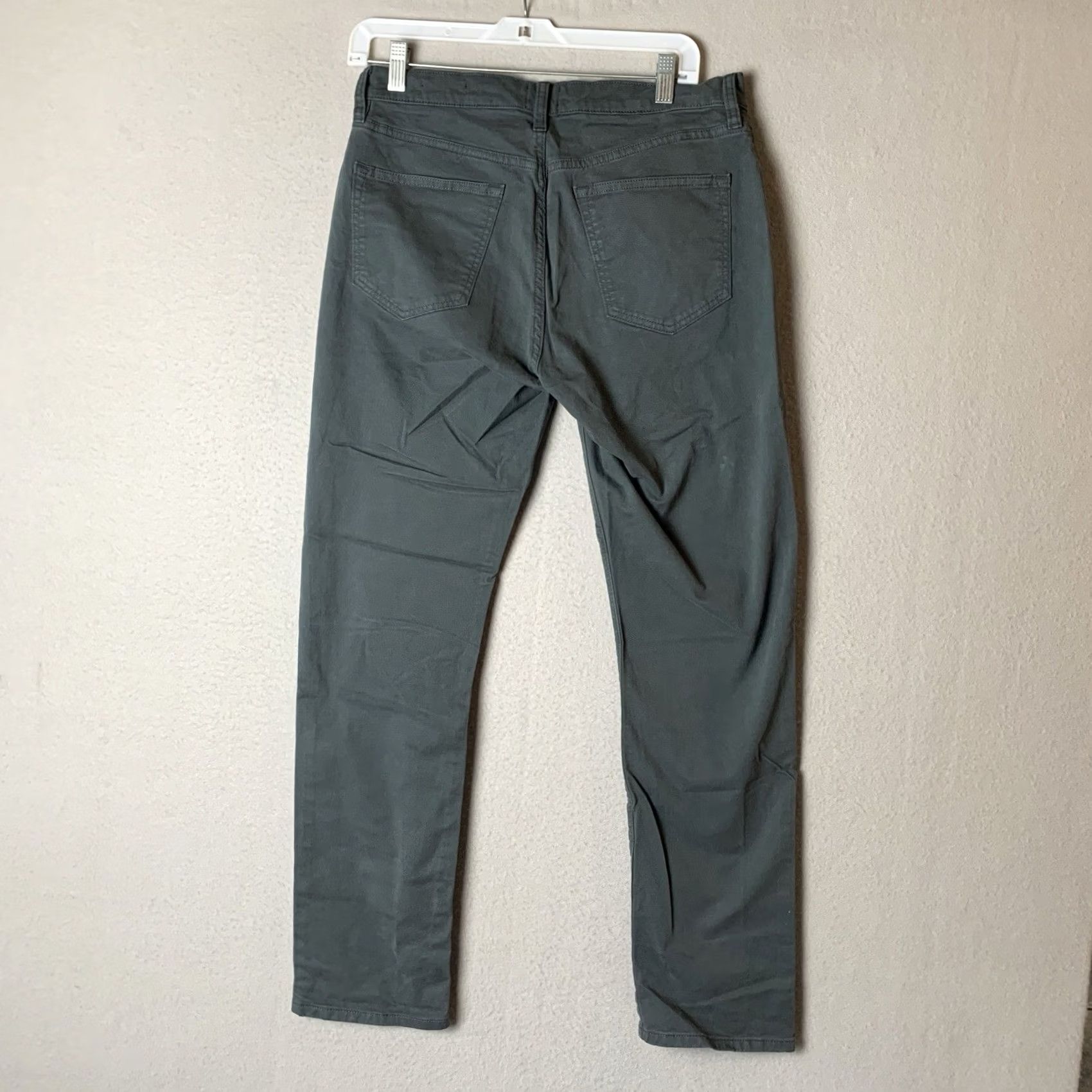 Flint And Tinder Flint And Tinder Jeans Slim Fit 31x30 31x29 Dark Gray Denim Cotton Blend 5-Pocket Button Zip Mens Regular Size Jeans Size US 31 - 2 Thumbnail