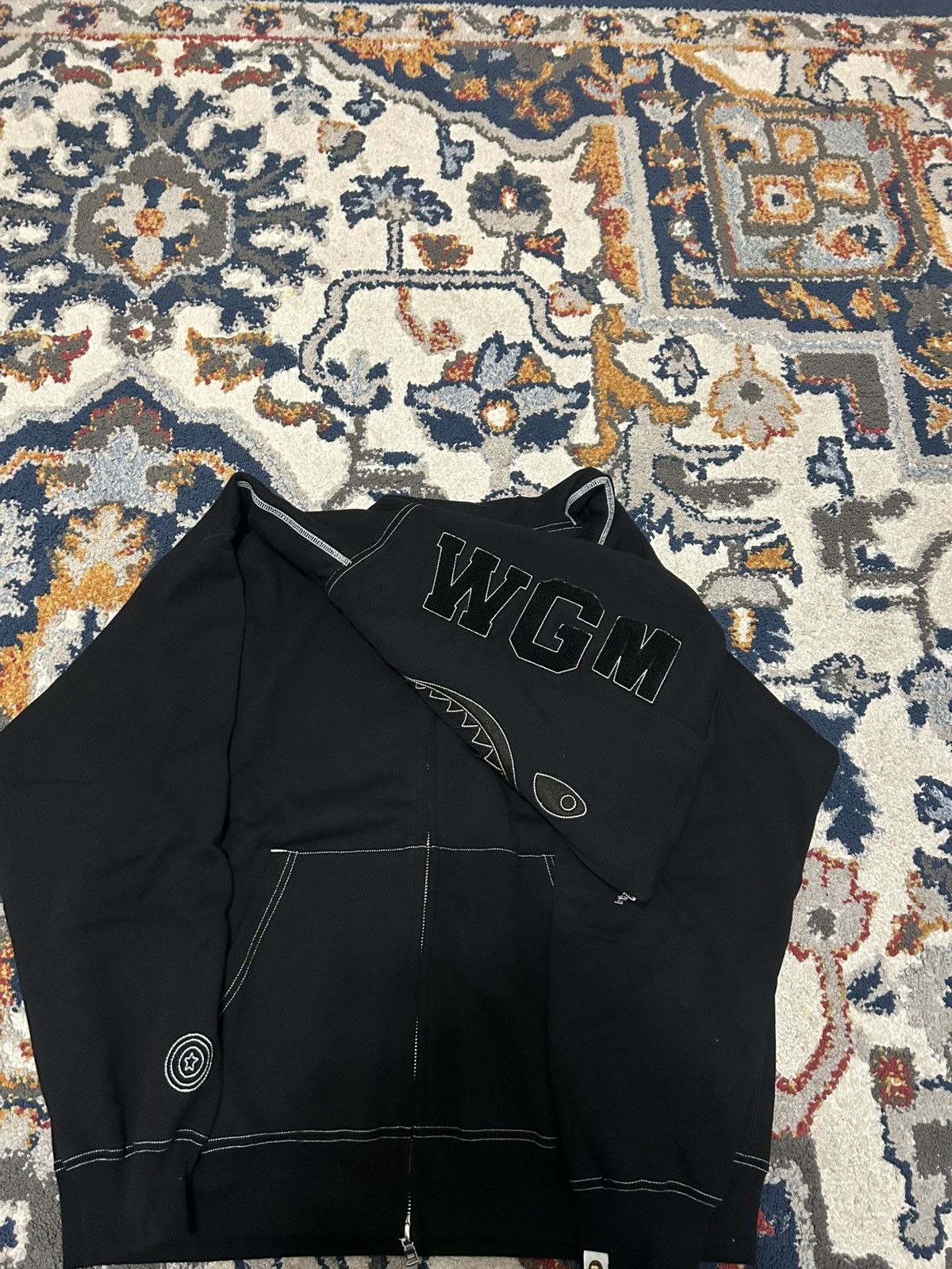 Bape BAPE Exclusive GOAT Contrast Stitching Hoodie Size US L / EU 52-54 / 3 - 17 Thumbnail