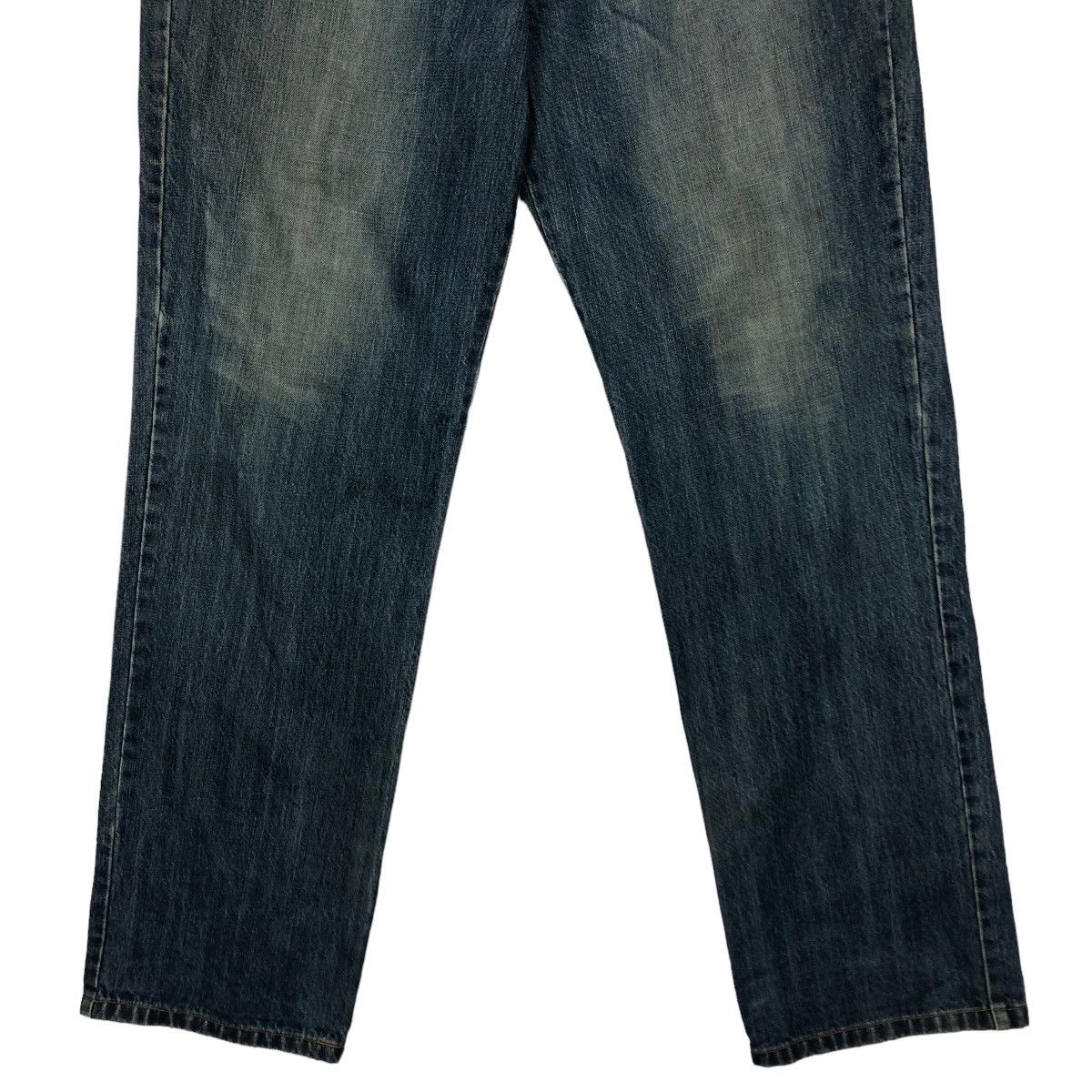 Japanese Brand 🔥Addnine Genuine Garment Denim Jeans Cross Big Logo Pocket Size US 35 - 6 Thumbnail