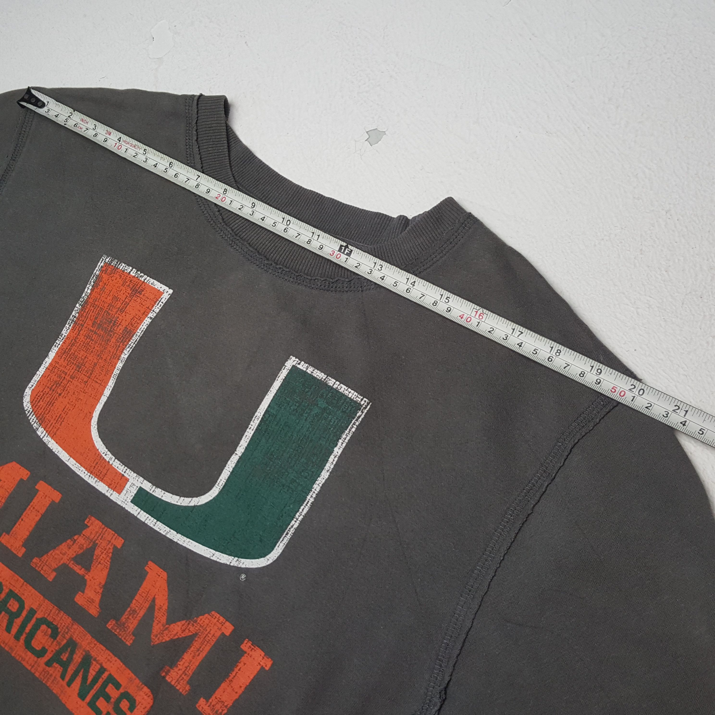 NFL × Vintage MIAMI HURRICANES NFL Football Team Sweatshirt Size US M / EU 48-50 / 2 - 4 Thumbnail