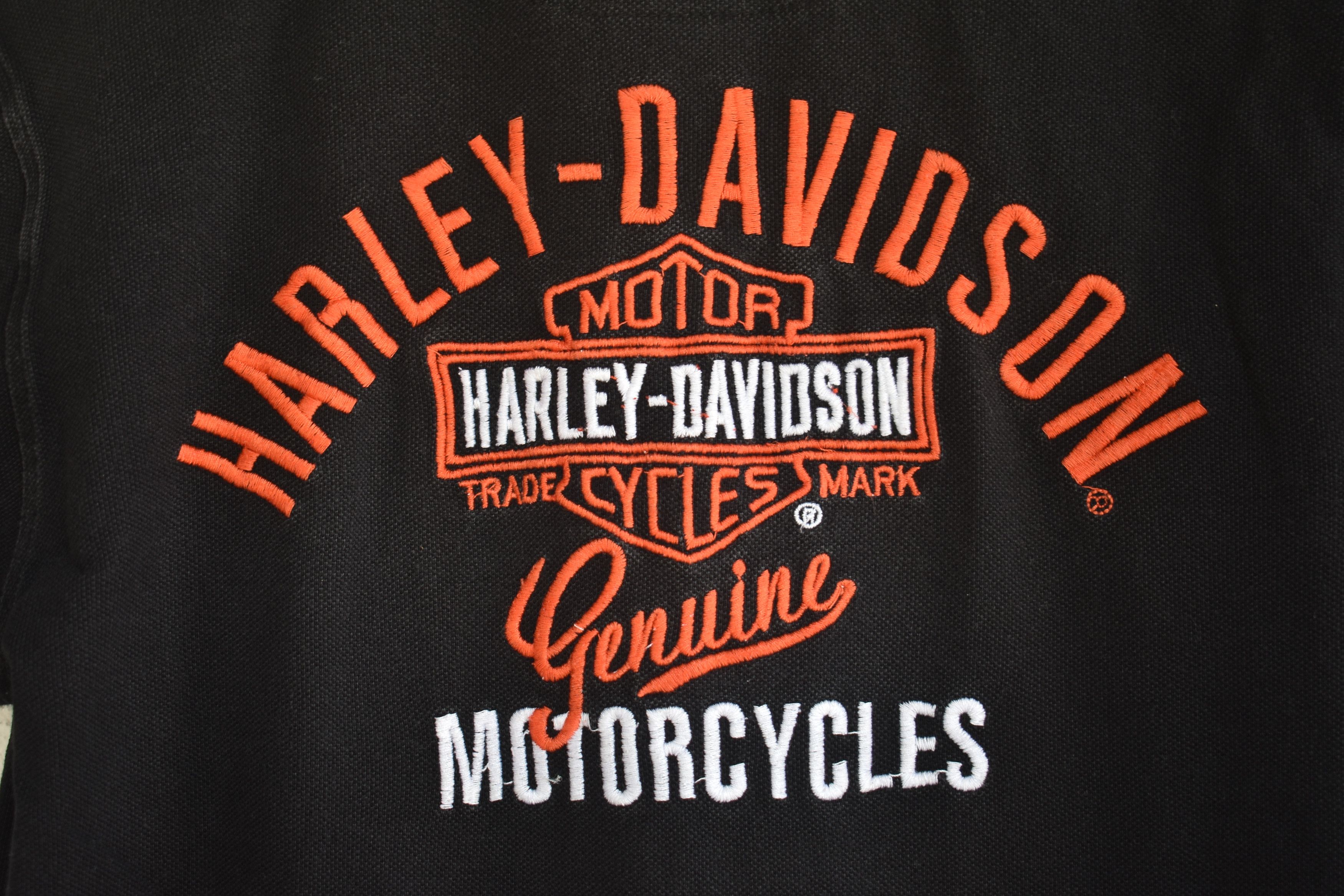 Harley Davidson × Vintage Vintage Harley Davidson Embroidery Logo Long Sleeve T-shirt Size S / US 4 / IT 40 - 7 Thumbnail